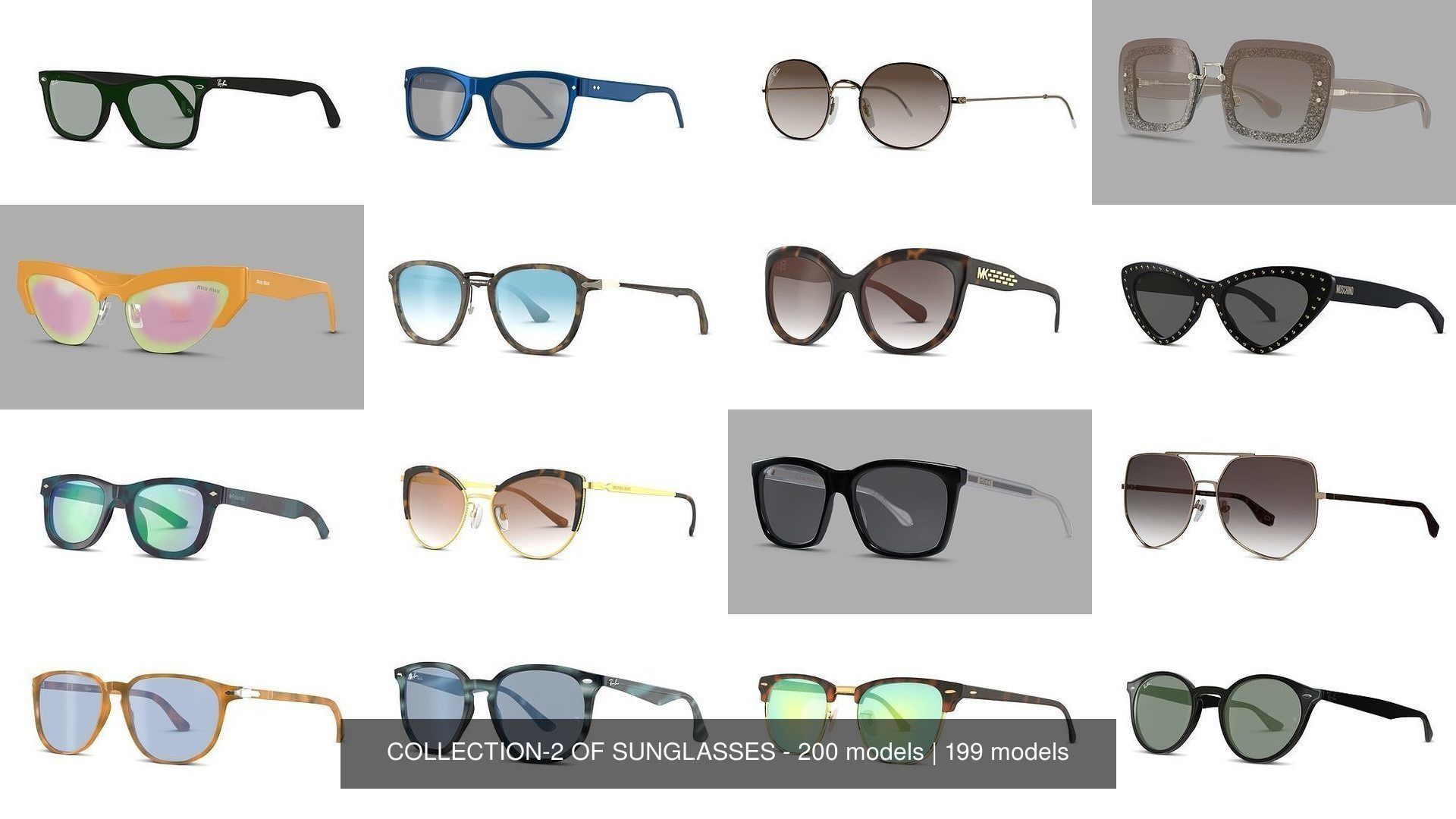 COLLECTION-2 OF SUNGLASSES - 200 models _73