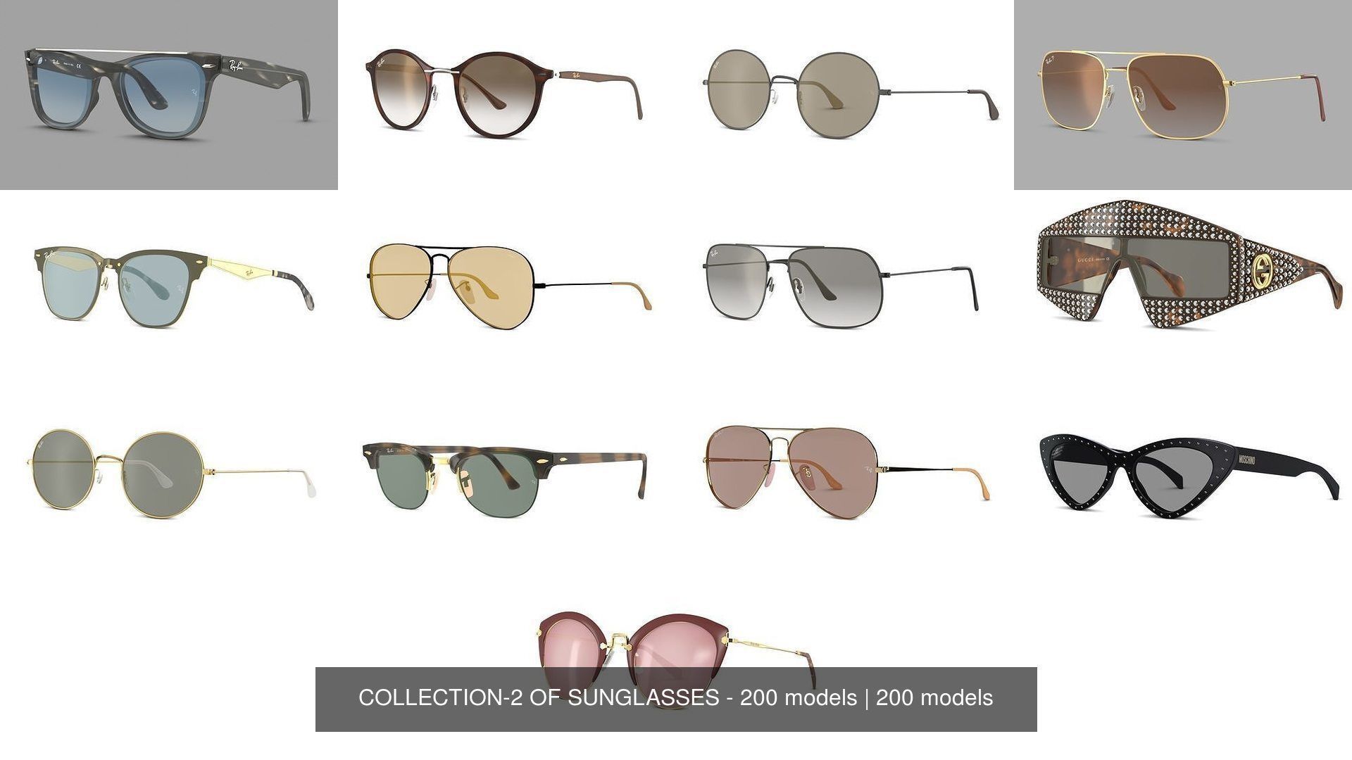 COLLECTION-2 OF SUNGLASSES - 200 models _51