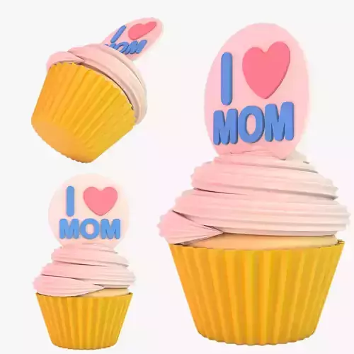 Cupcake i love mom