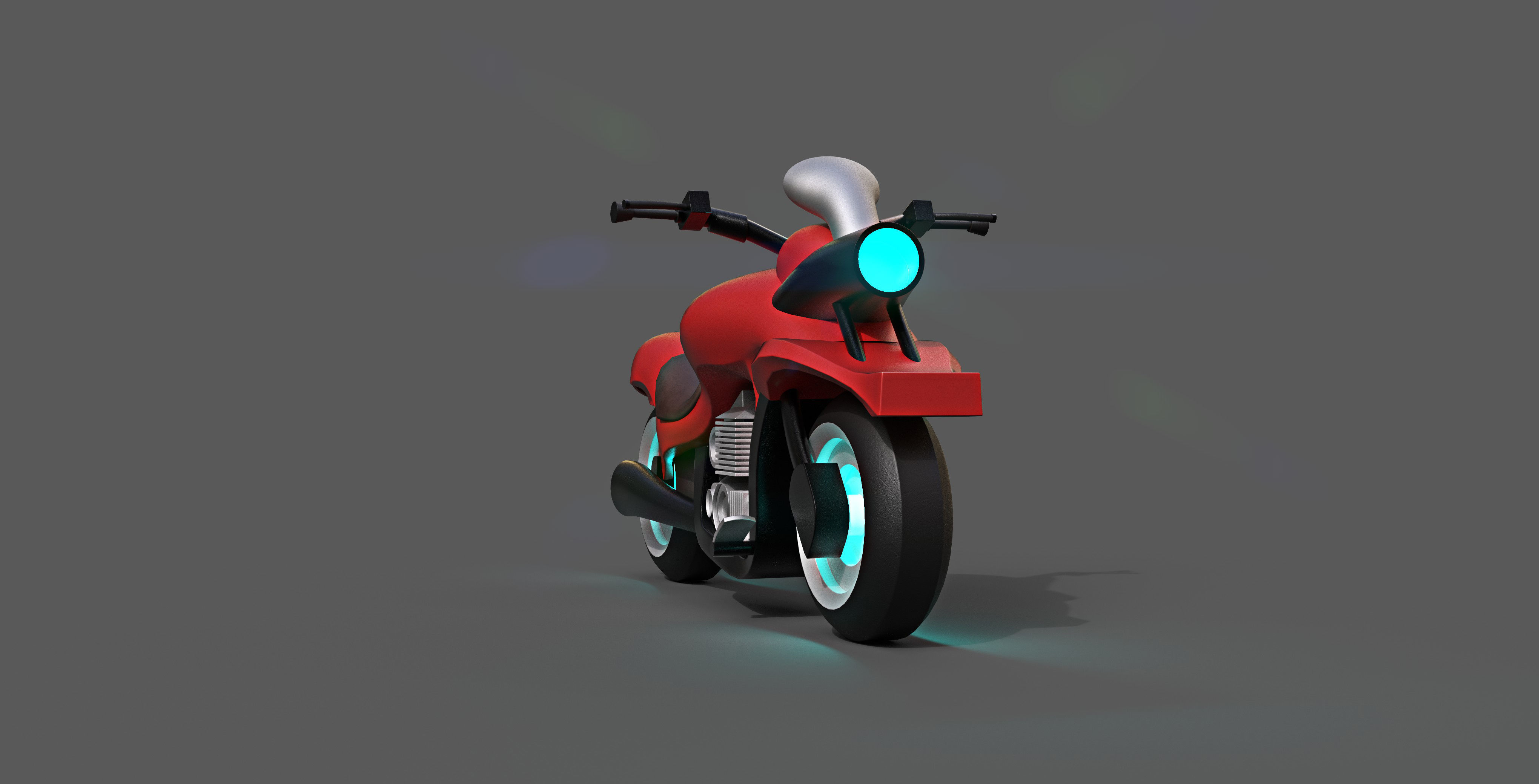 Sci-fi Bike Game Ready 7 3D model_3
