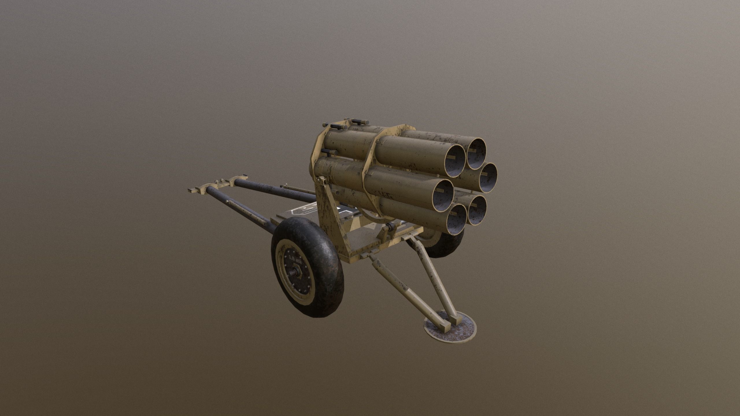 Nebelwerfer 41 Sand camo - Afrika 3D model_2