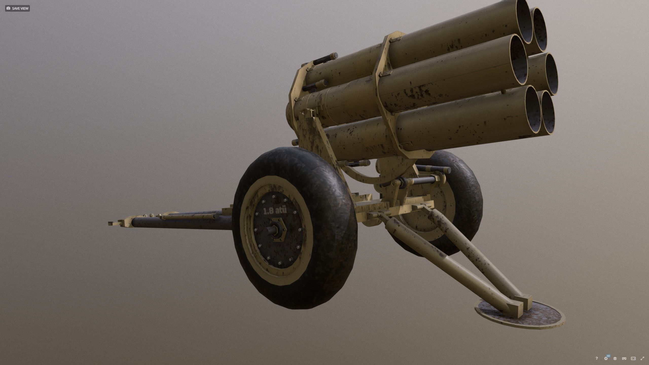 Nebelwerfer 41 Sand camo - Afrika 3D model_11
