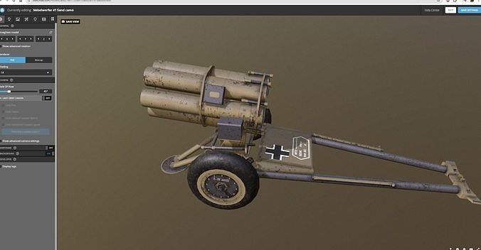 Nebelwerfer 41 Sand camo - Afrika 3D model