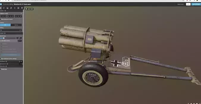 Nebelwerfer 41 Sand camo - Afrika 3D model