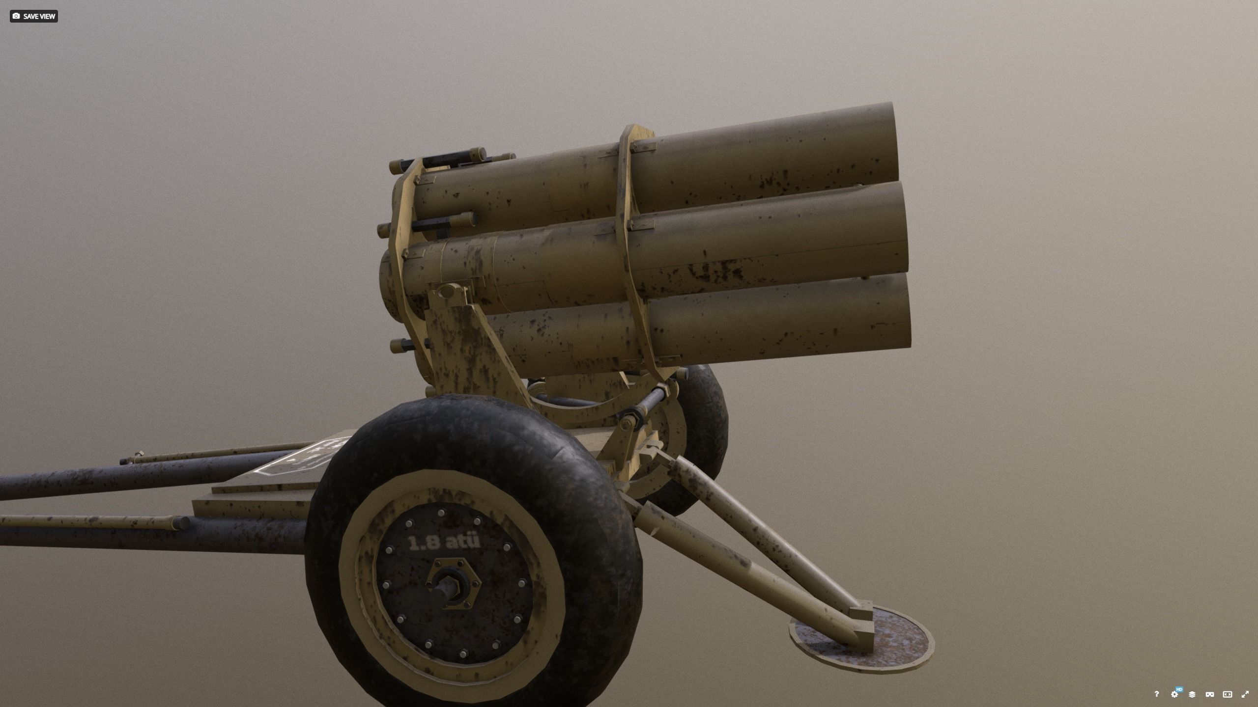 Nebelwerfer 41 Sand camo - Afrika 3D model_12