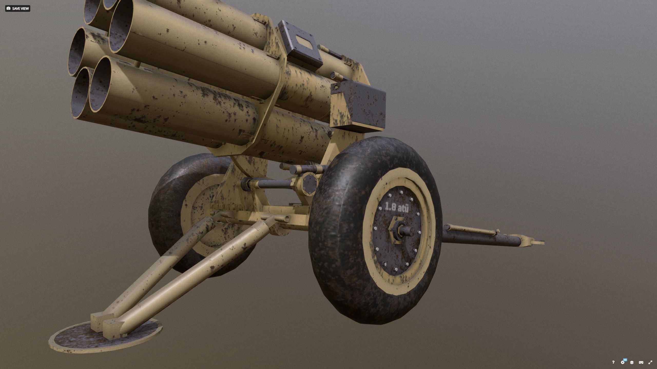 Nebelwerfer 41 Sand camo - Afrika 3D model_5