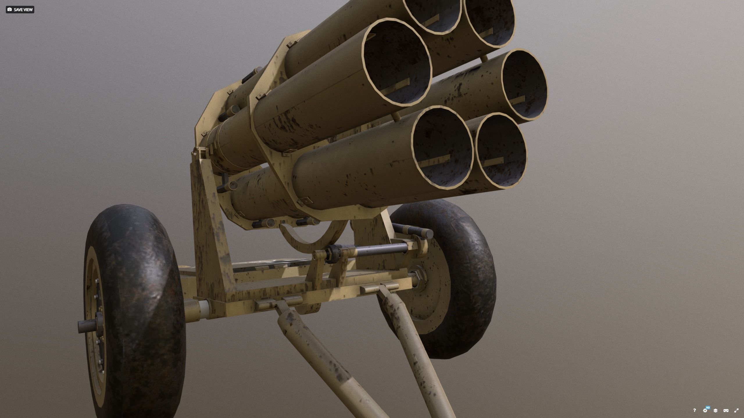 Nebelwerfer 41 Sand camo - Afrika 3D model_6