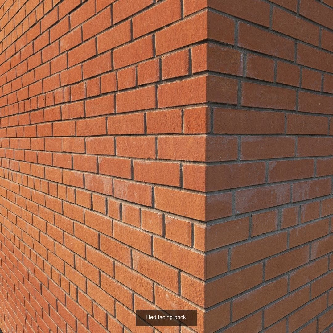 Realistic Scanned Brick Wall Materials 3D Model Collection_20