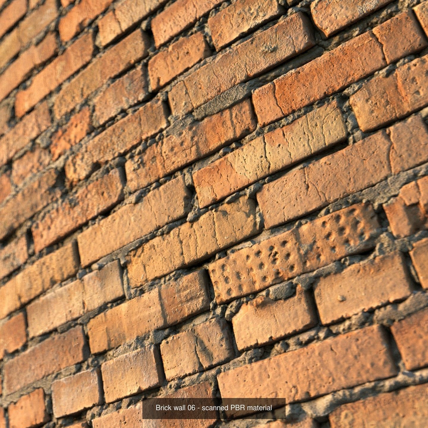 Realistic Scanned Brick Wall Materials 3D Model Collection_11