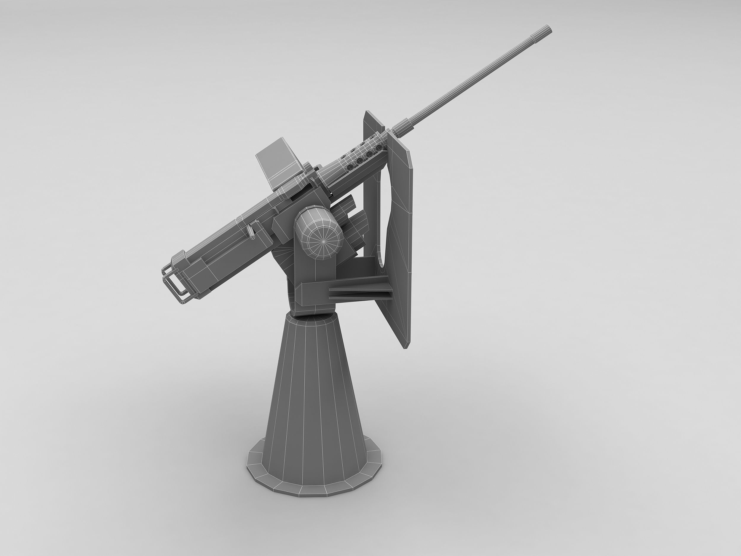 50 Caliber Machine Gun 3D model_8