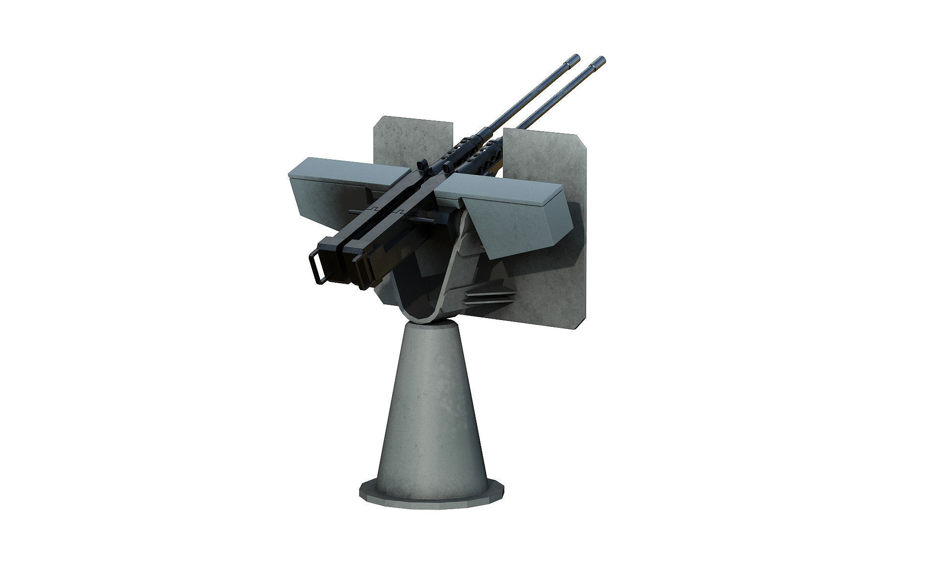50 Caliber Machine Gun 3D model_4