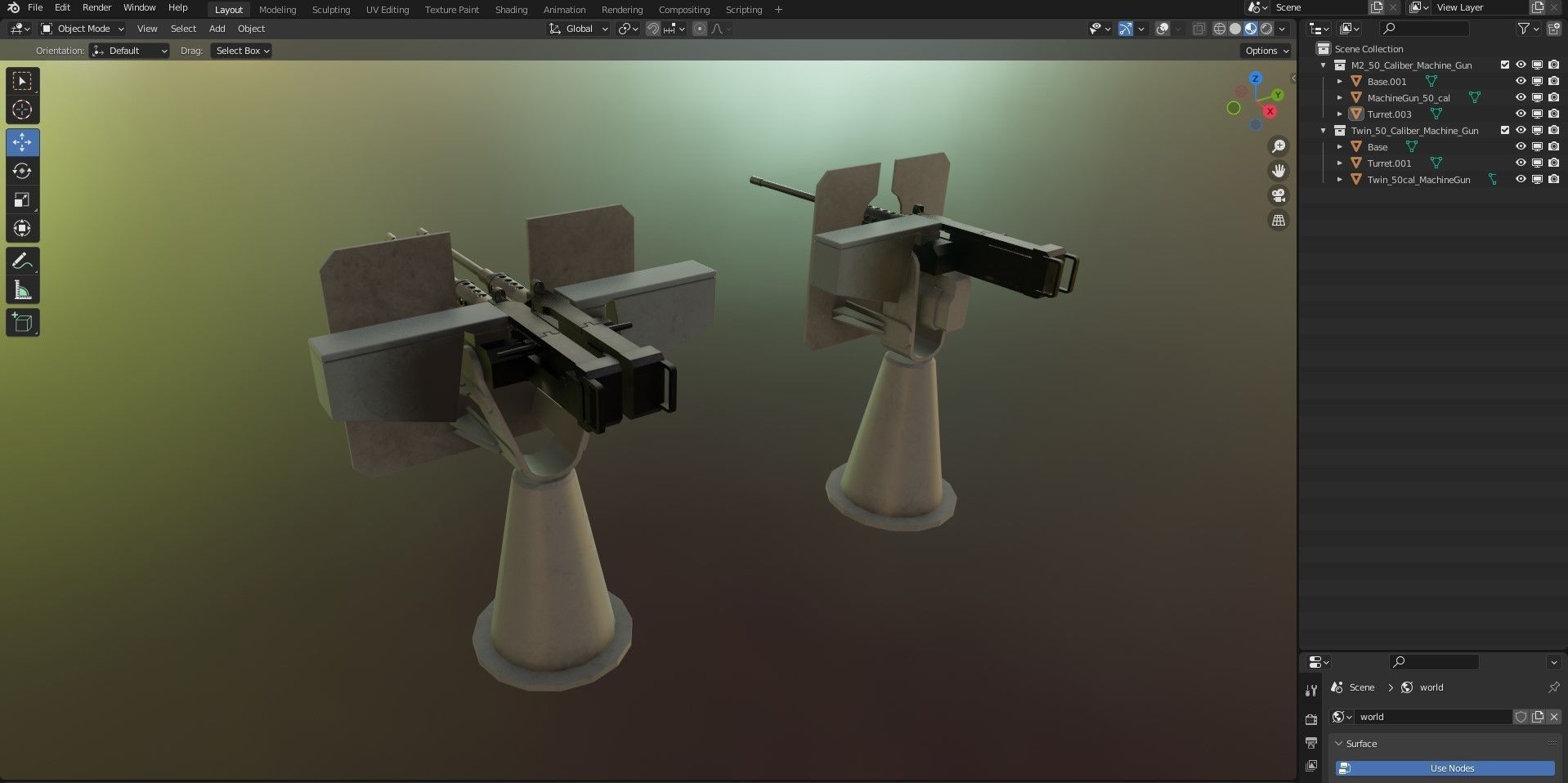 50 Caliber Machine Gun 3D model_10