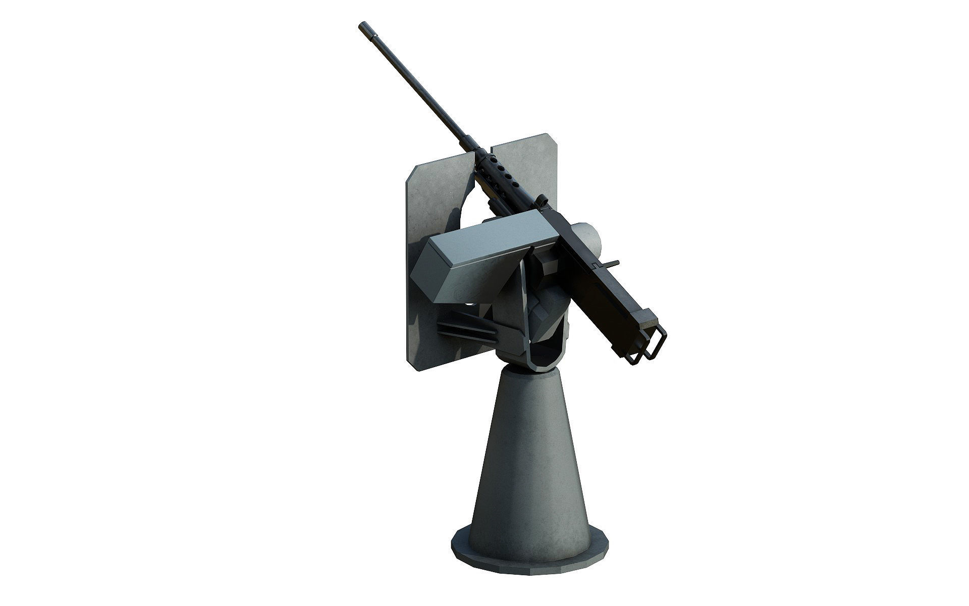50 Caliber Machine Gun 3D model_3