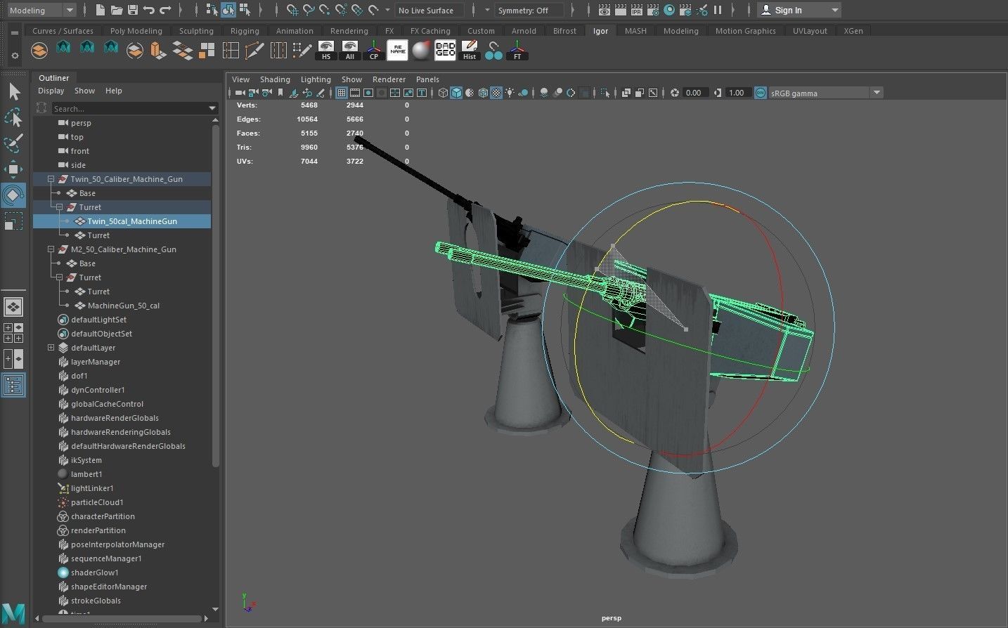 50 Caliber Machine Gun 3D model_13