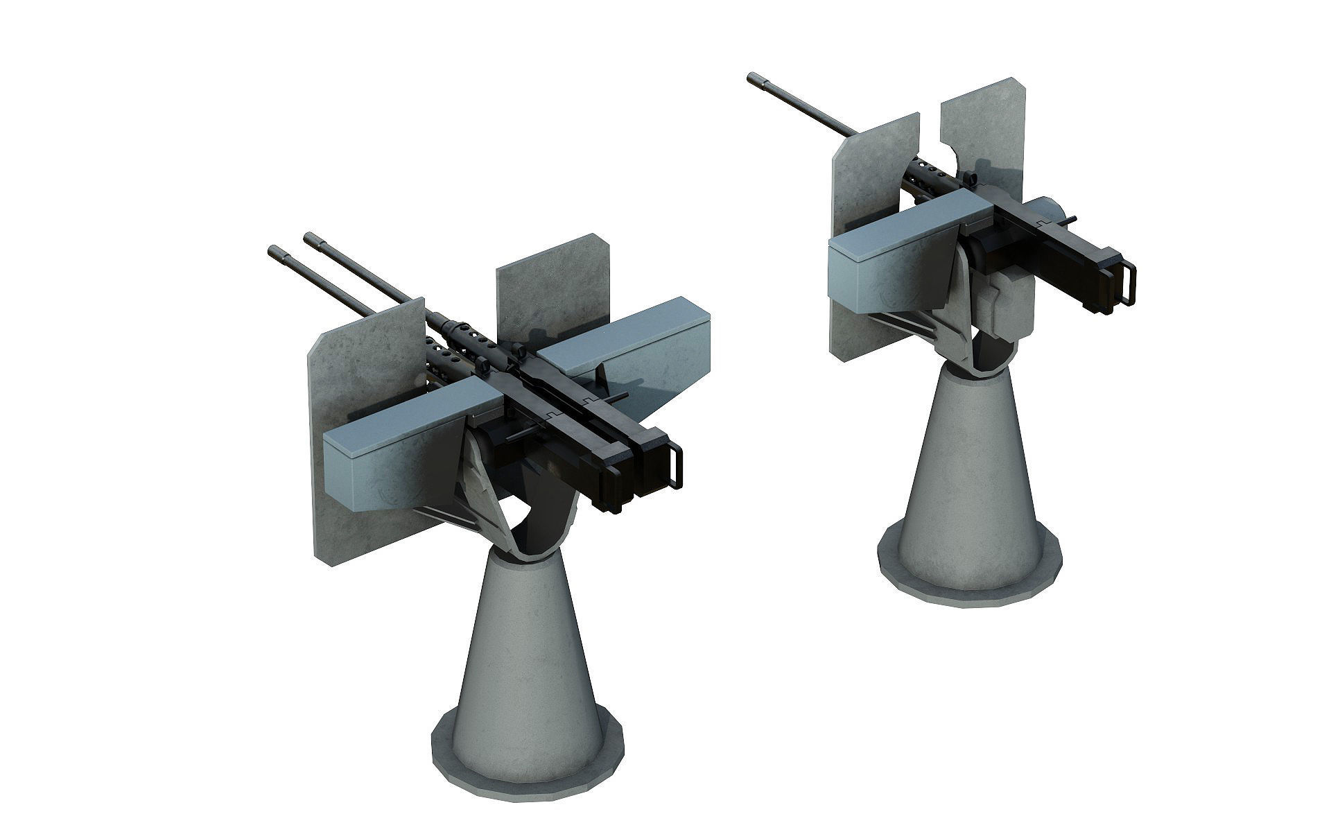 50 Caliber Machine Gun 3D model_1
