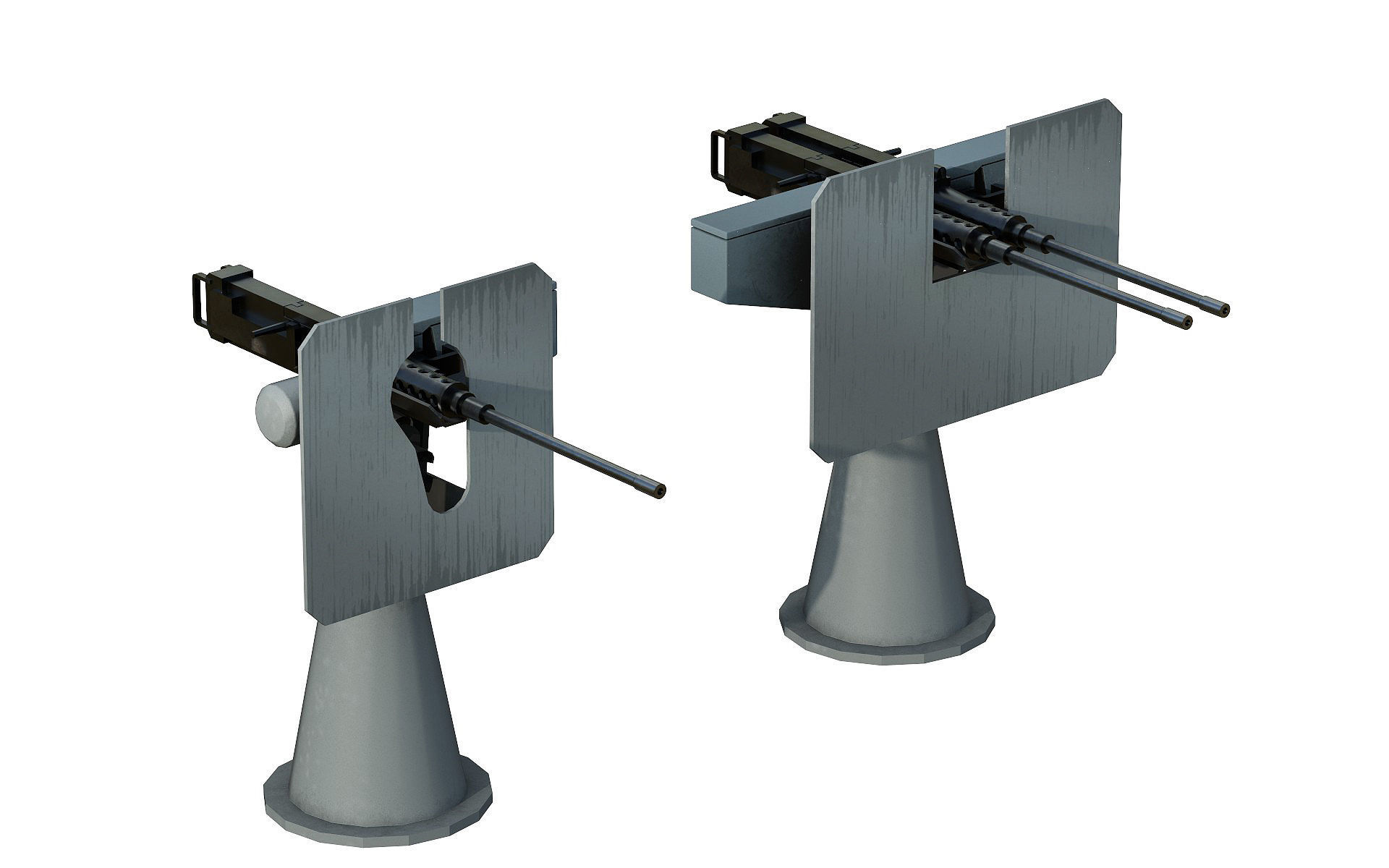 50 Caliber Machine Gun 3D model_2