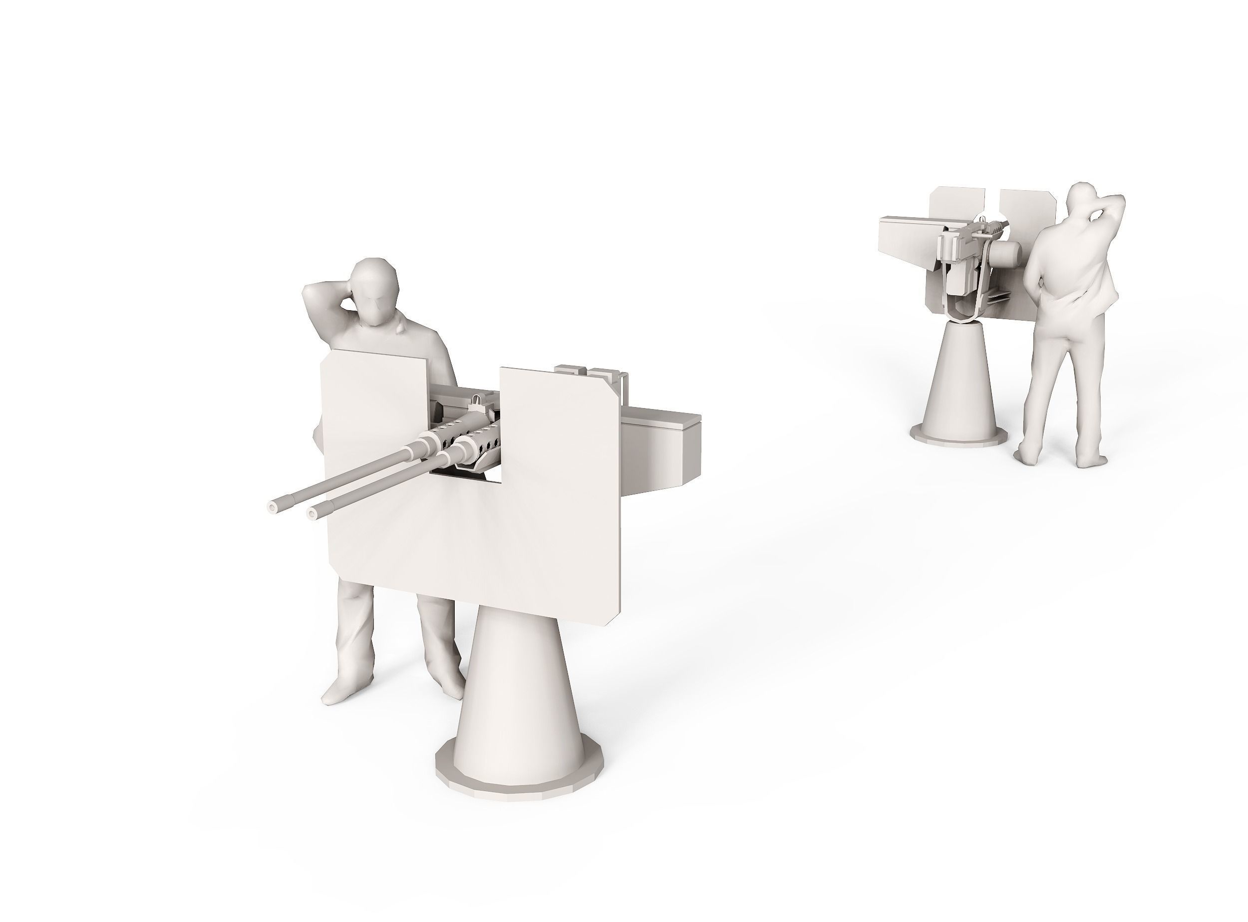 50 Caliber Machine Gun 3D model_5