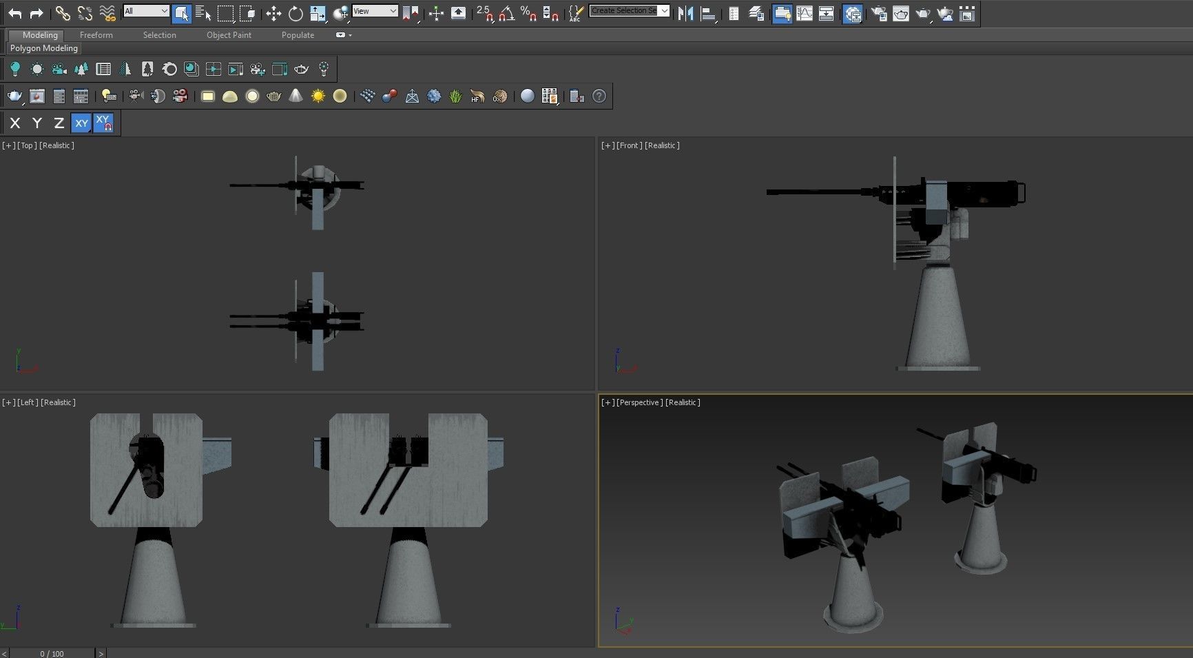 50 Caliber Machine Gun 3D model_11