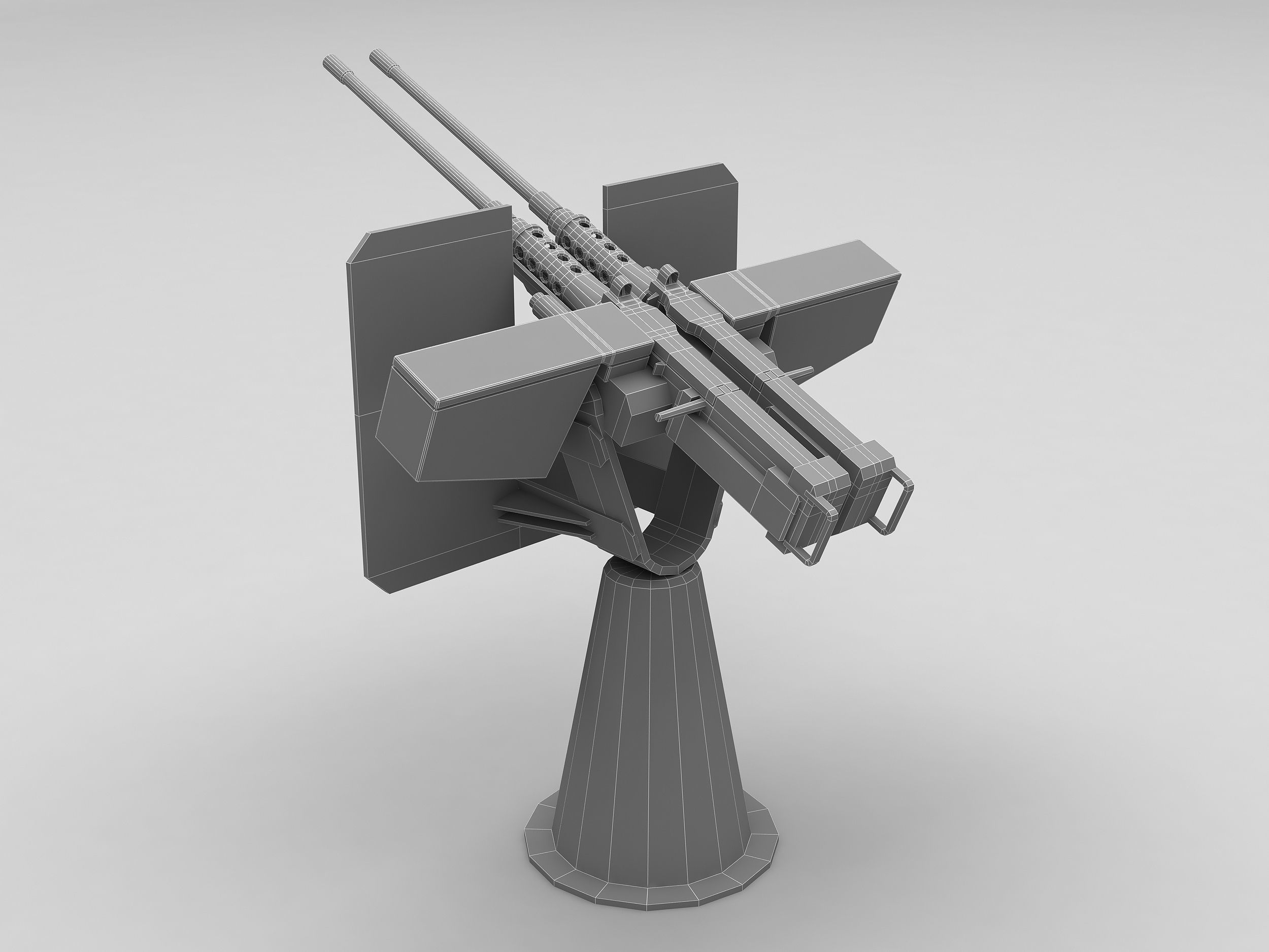 50 Caliber Machine Gun 3D model_6