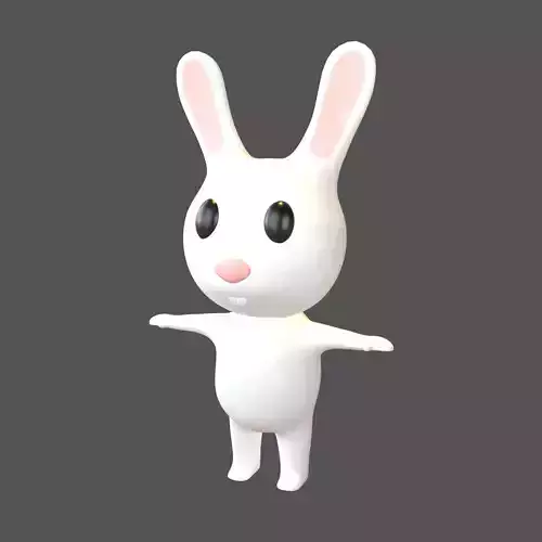 Cartoon Animals Rabbit Character v1 001