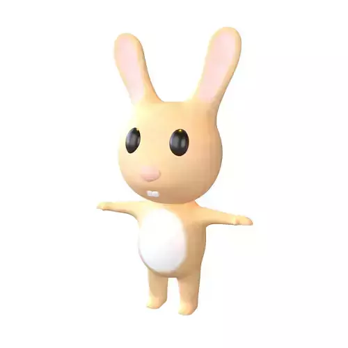Cartoon Animals Rabbit Character v1 002