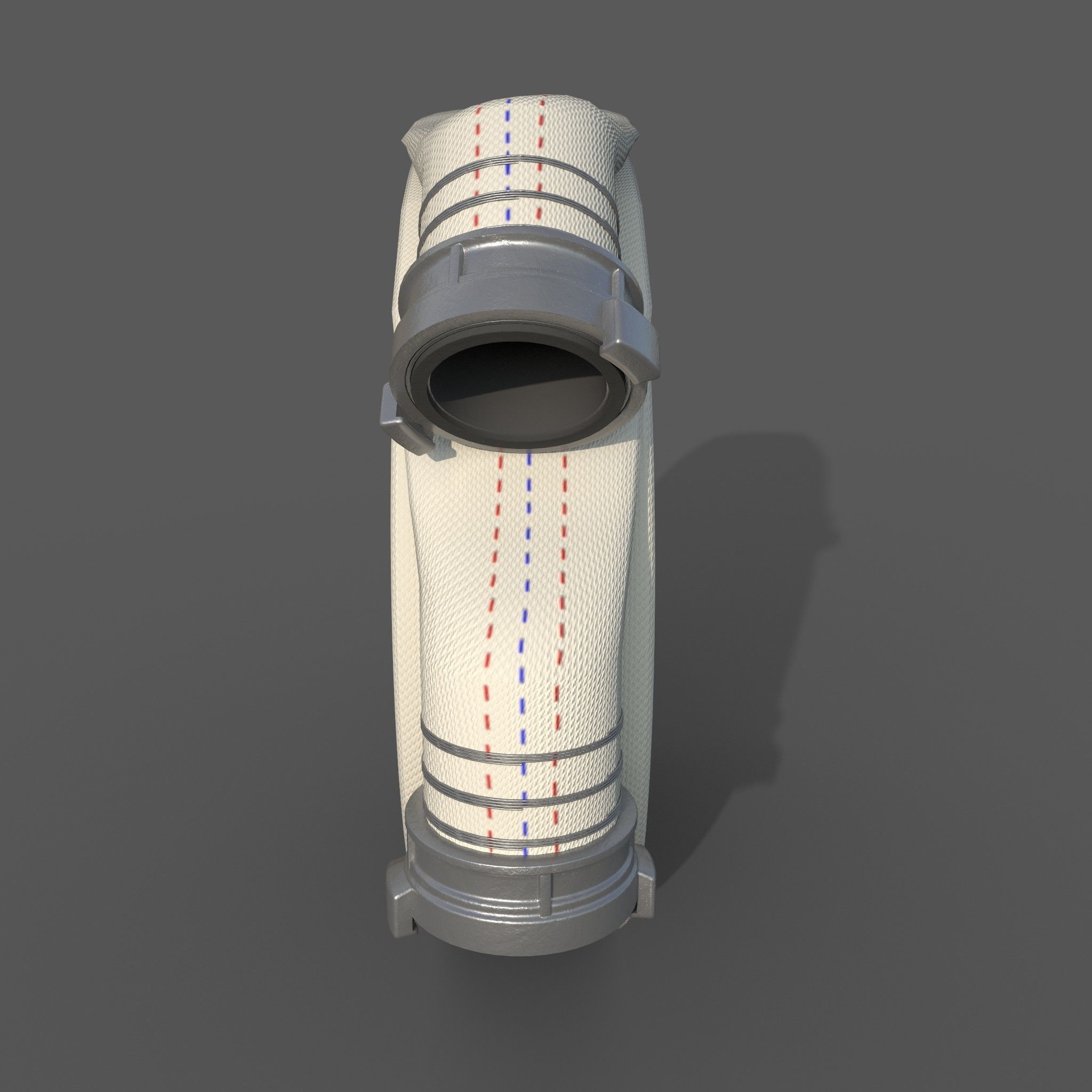 Fire hose 3D model_6