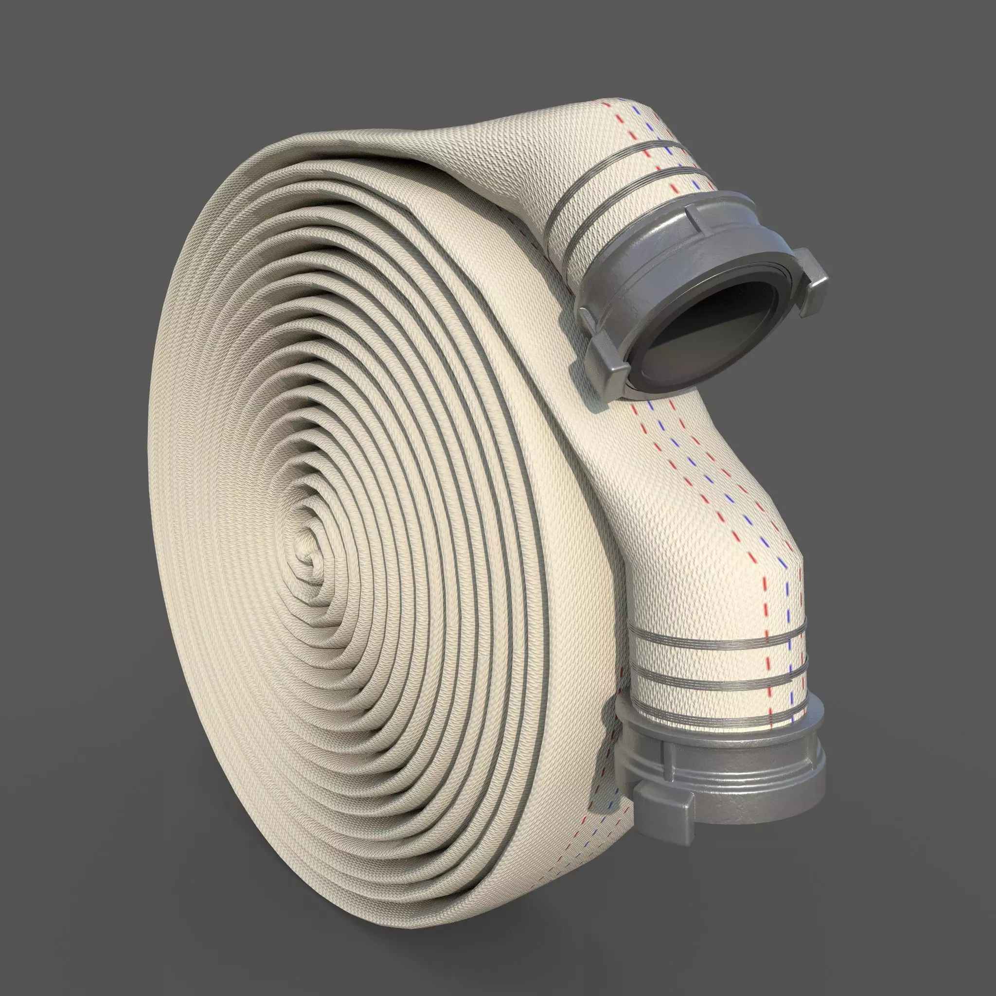 Fire hose 3D model_0