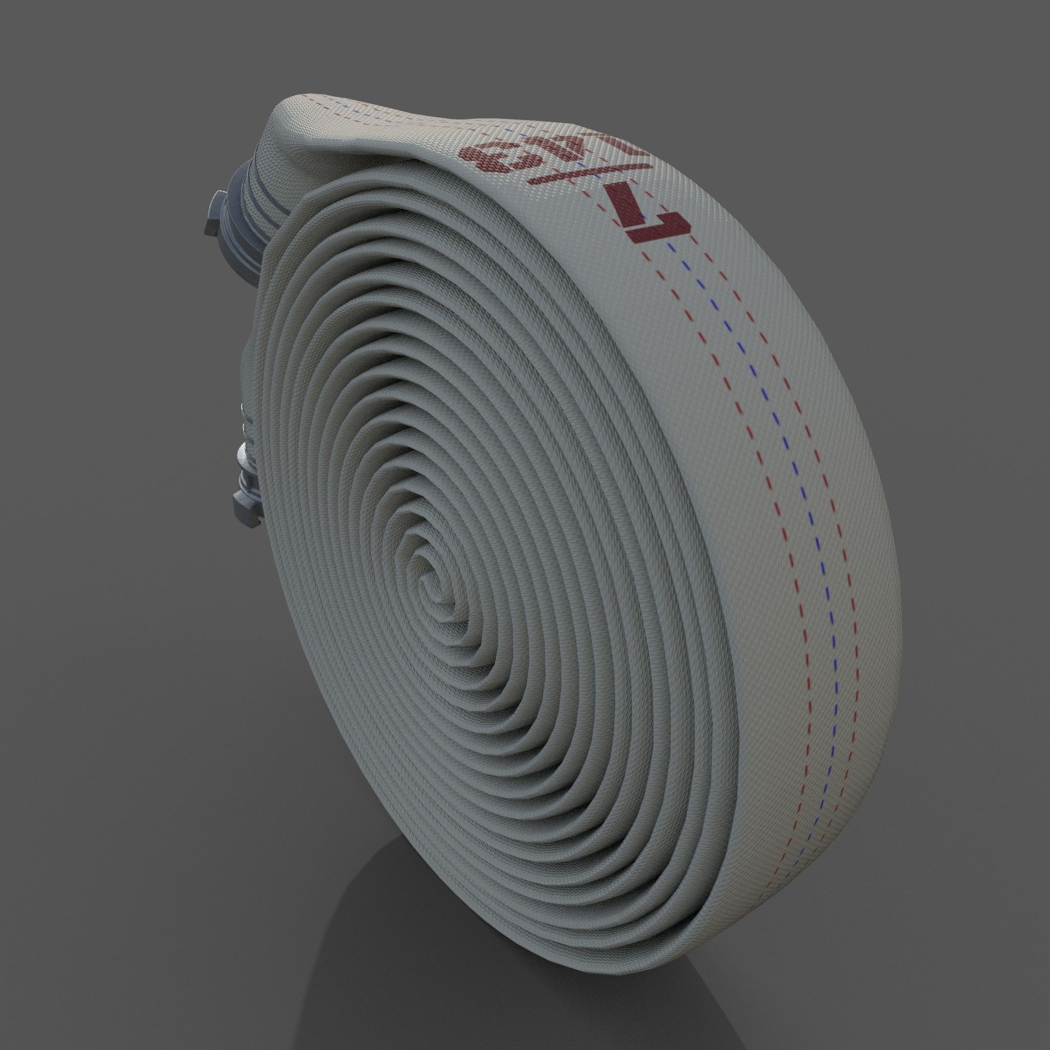 Fire hose 3D model_3