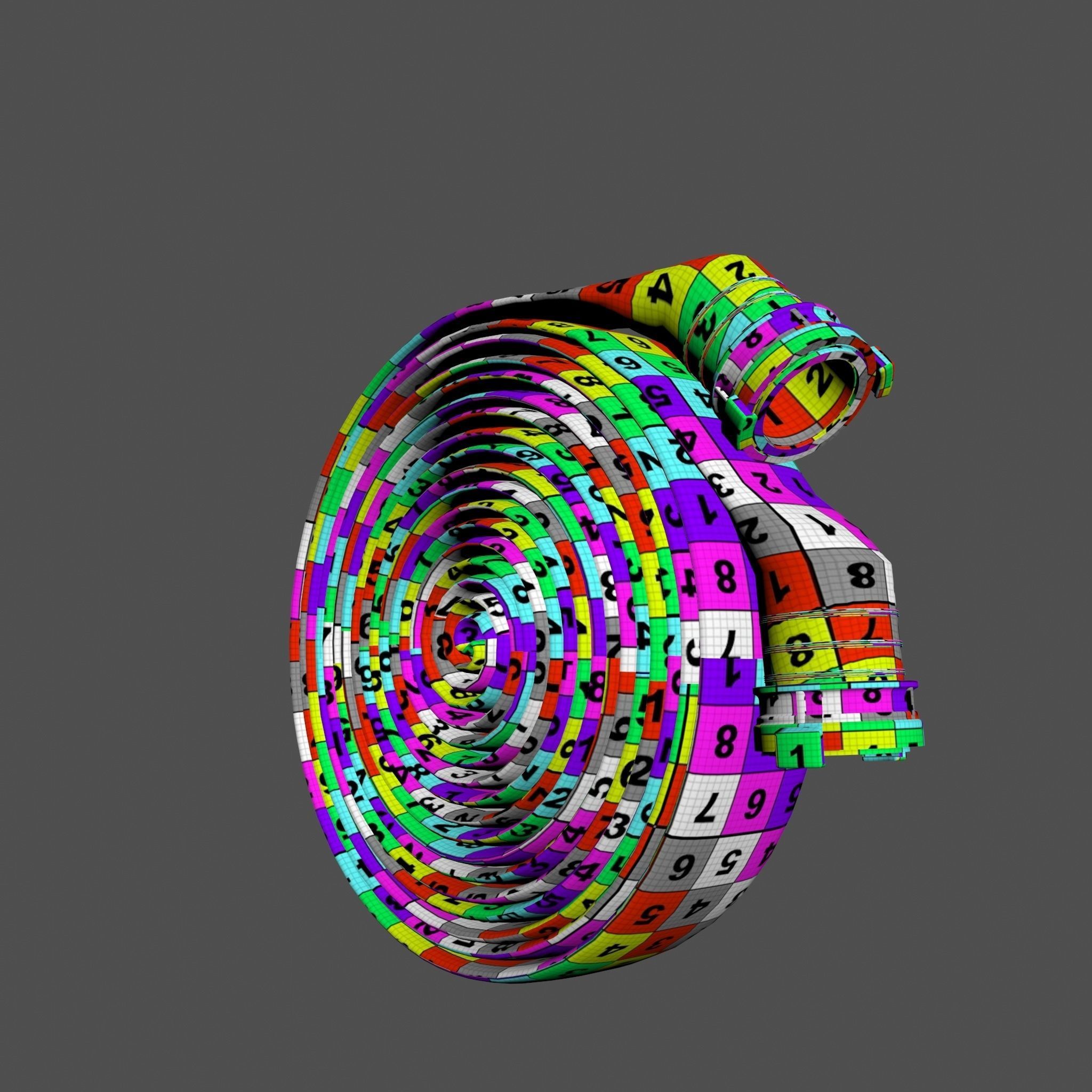 Fire hose 3D model_14