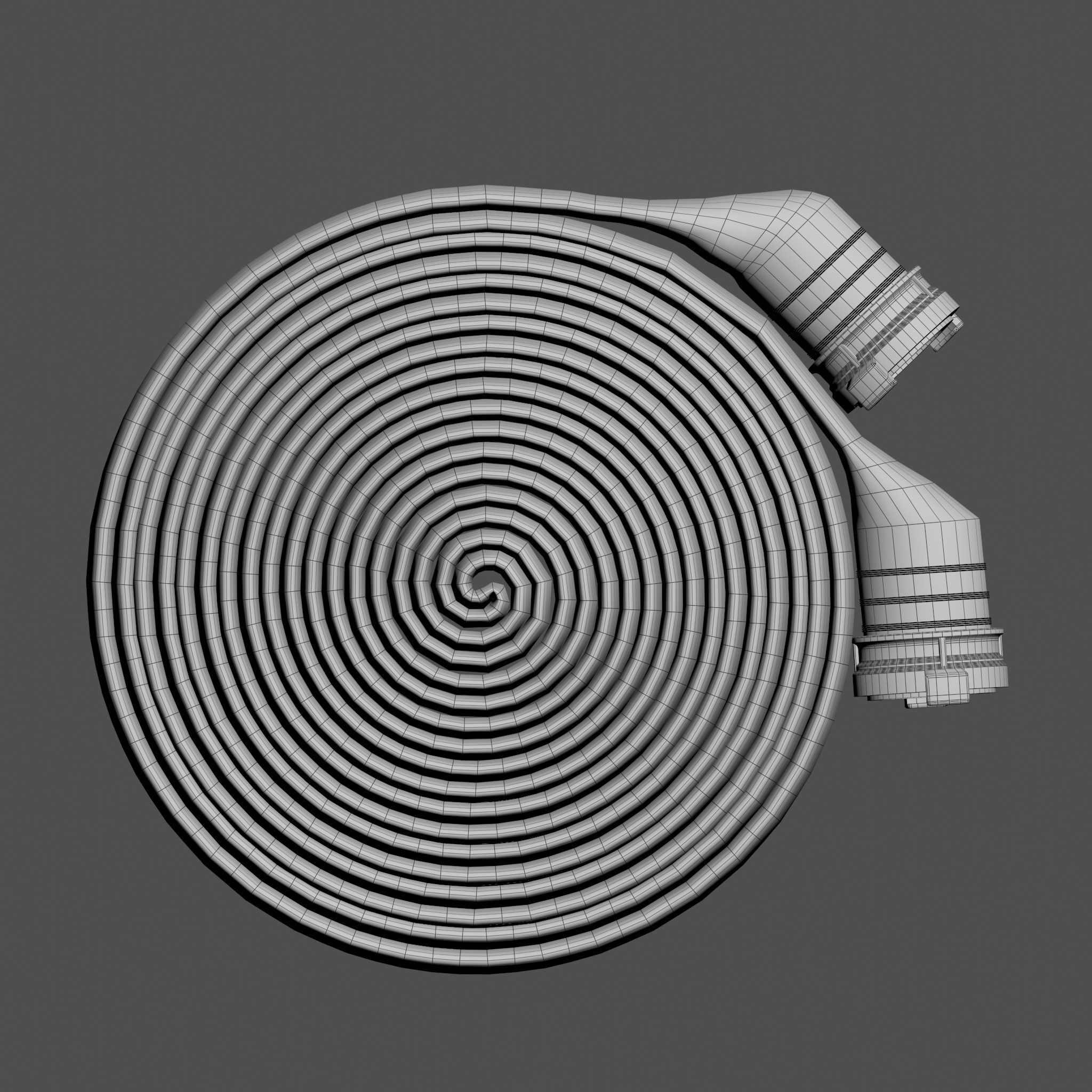 Fire hose 3D model_16