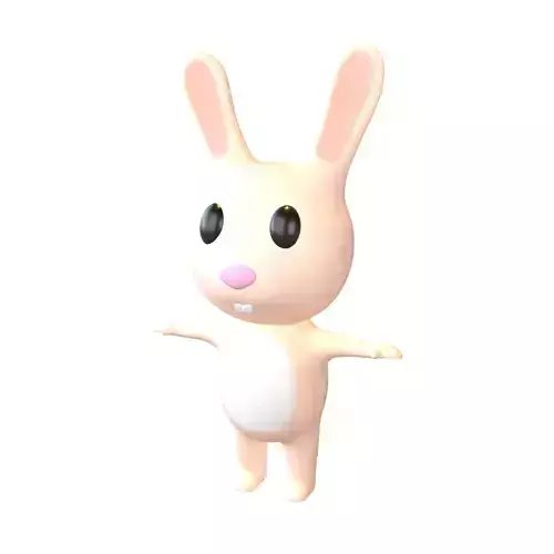 Cartoon Animals Rabbit Character v1 004