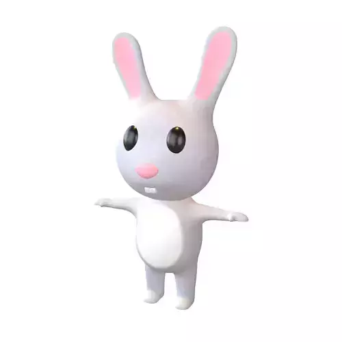 Cartoon Animals Rabbit Character v1 005