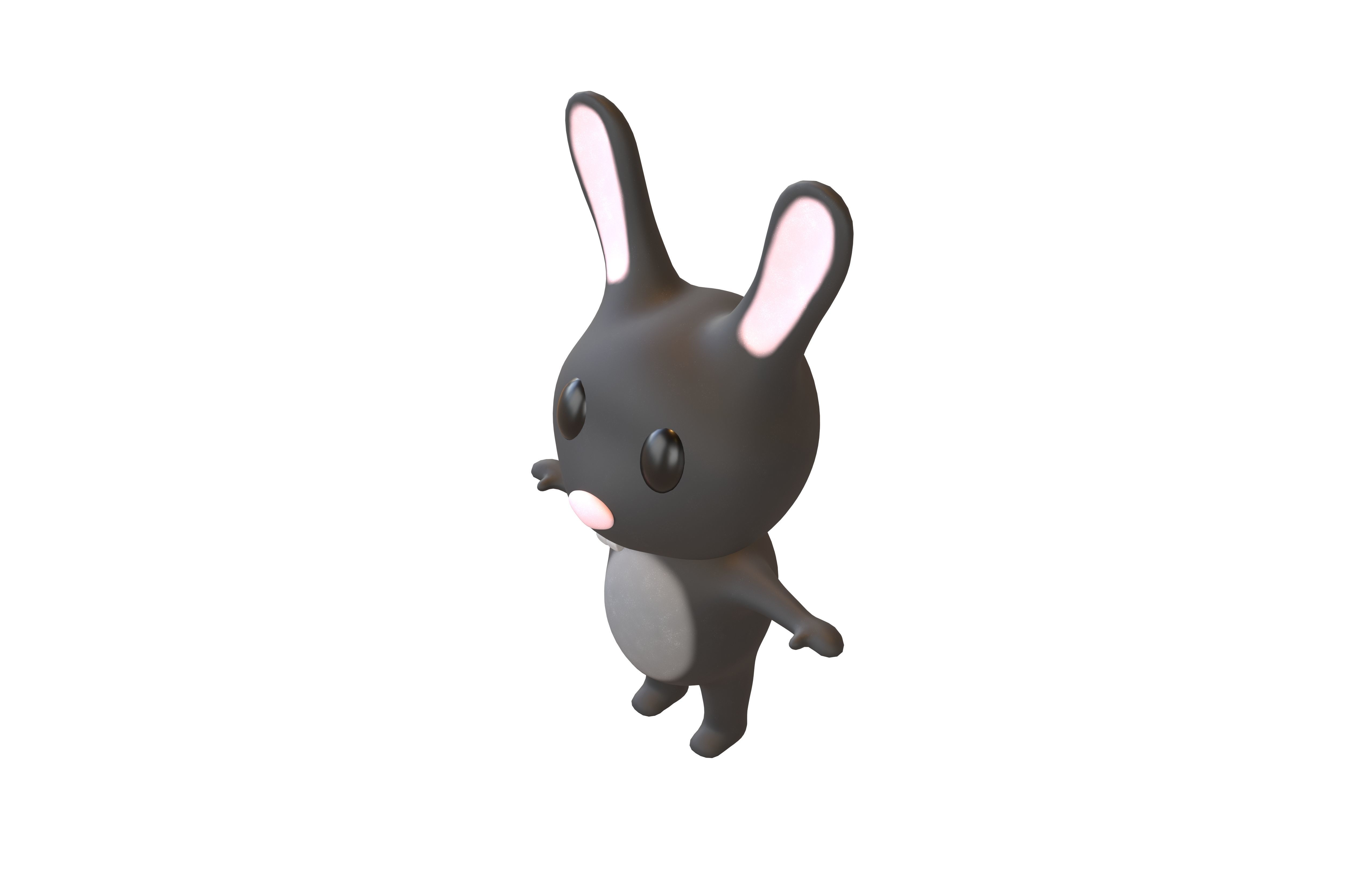 3D model Cartoon Animals Rabbit Character v1 006 VR / AR / low-poly ...