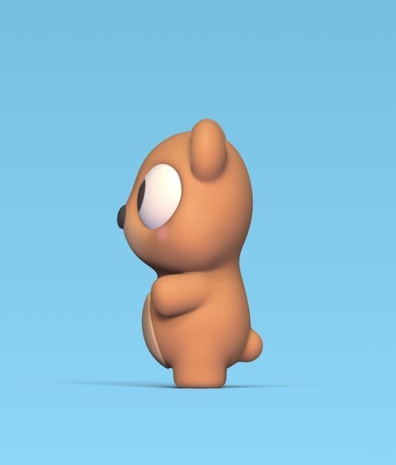 Bear Big Eyes 3D print model_2