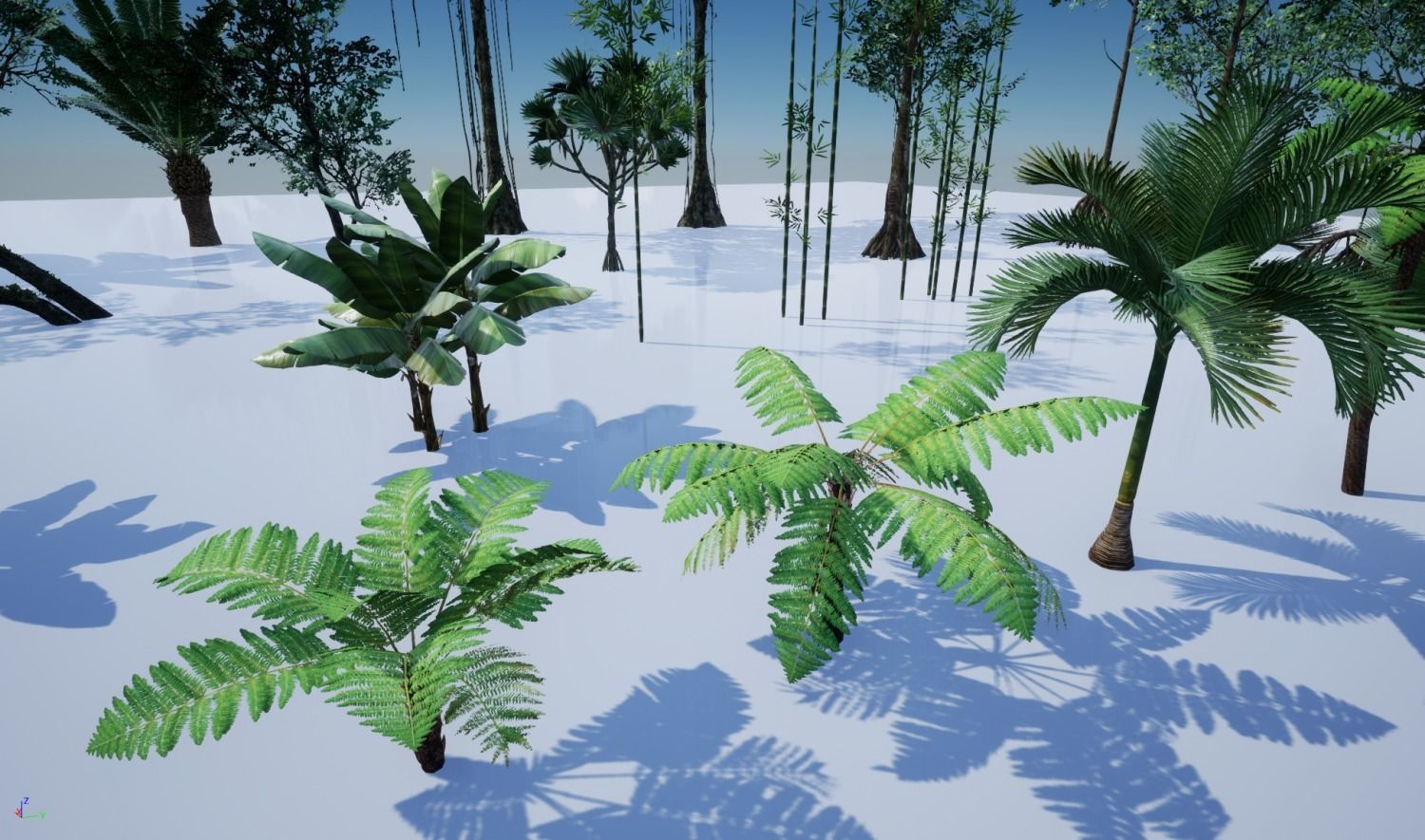 tropical forest pack for game ready Low-poly 3D model_20
