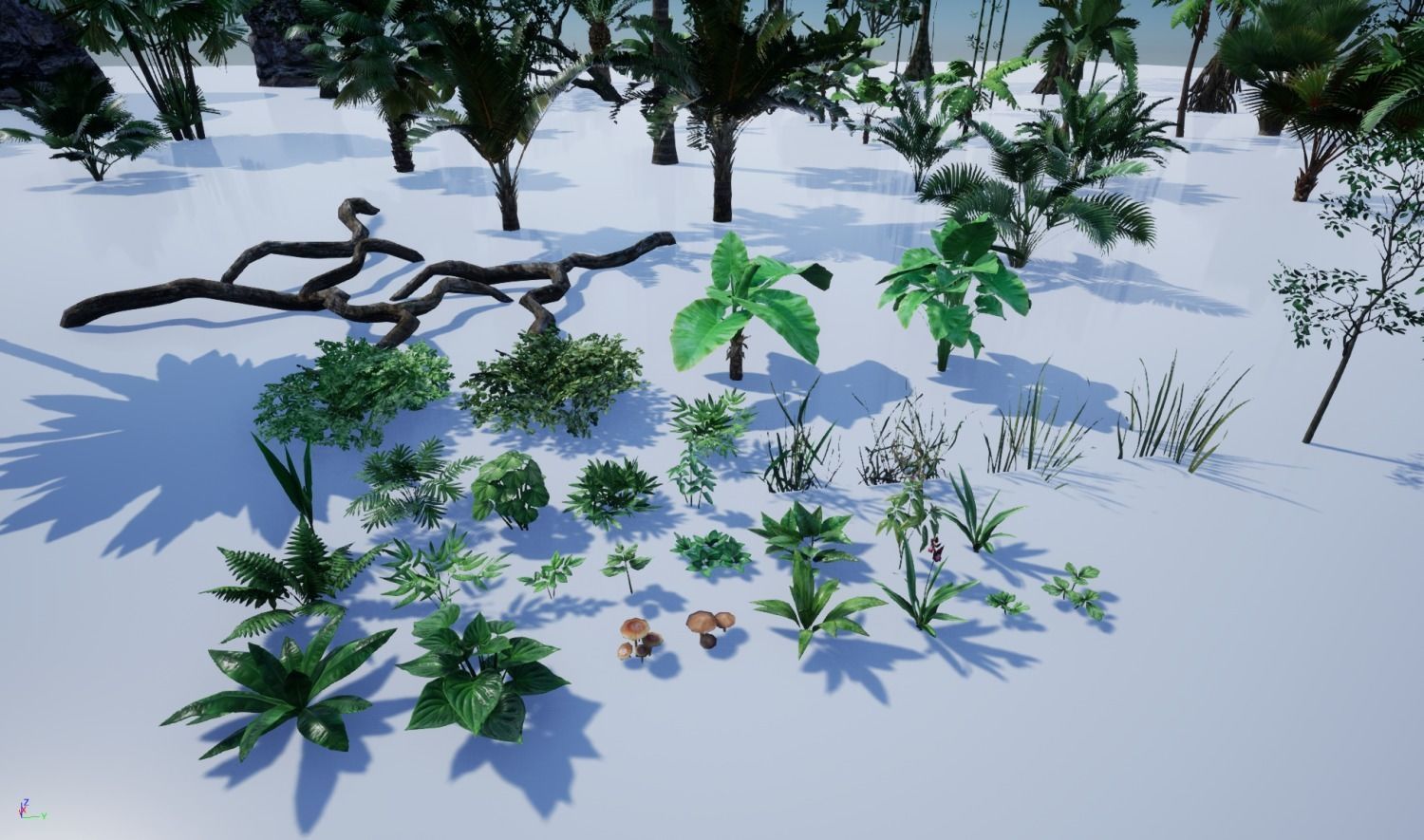 tropical forest pack for game ready Low-poly 3D model_34