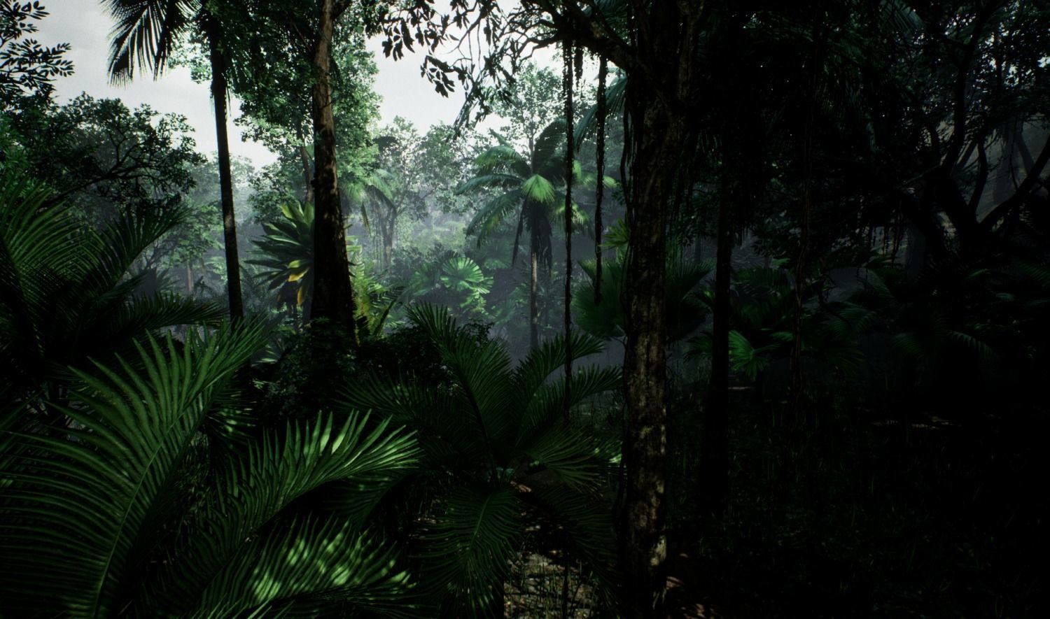 tropical forest pack for game ready Low-poly 3D model_1