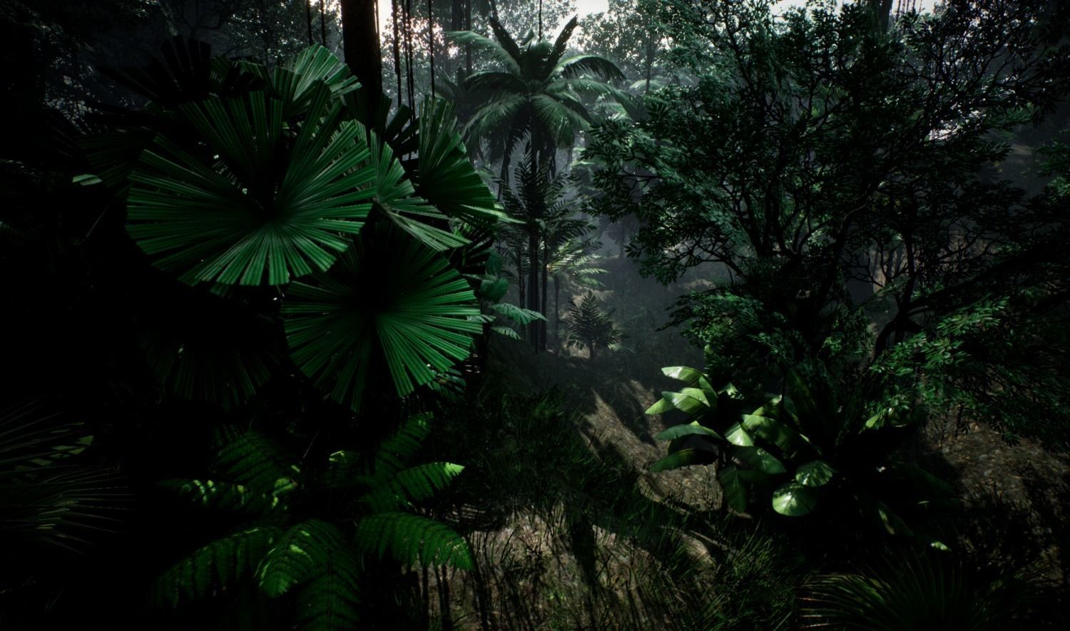 tropical forest pack for game ready Low-poly 3D model_5