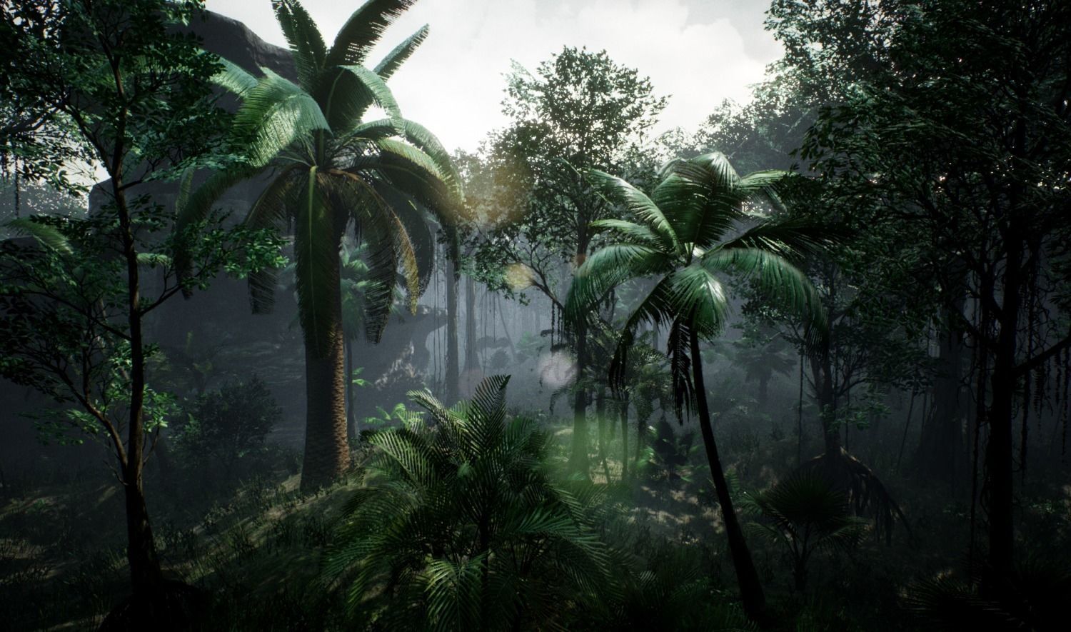 tropical forest pack for game ready Low-poly 3D model_9
