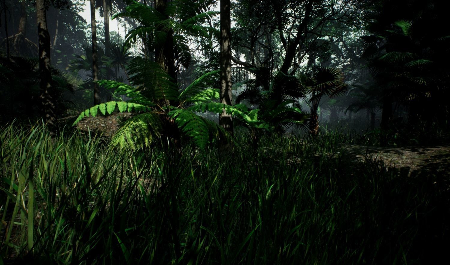 tropical forest pack for game ready Low-poly 3D model_4