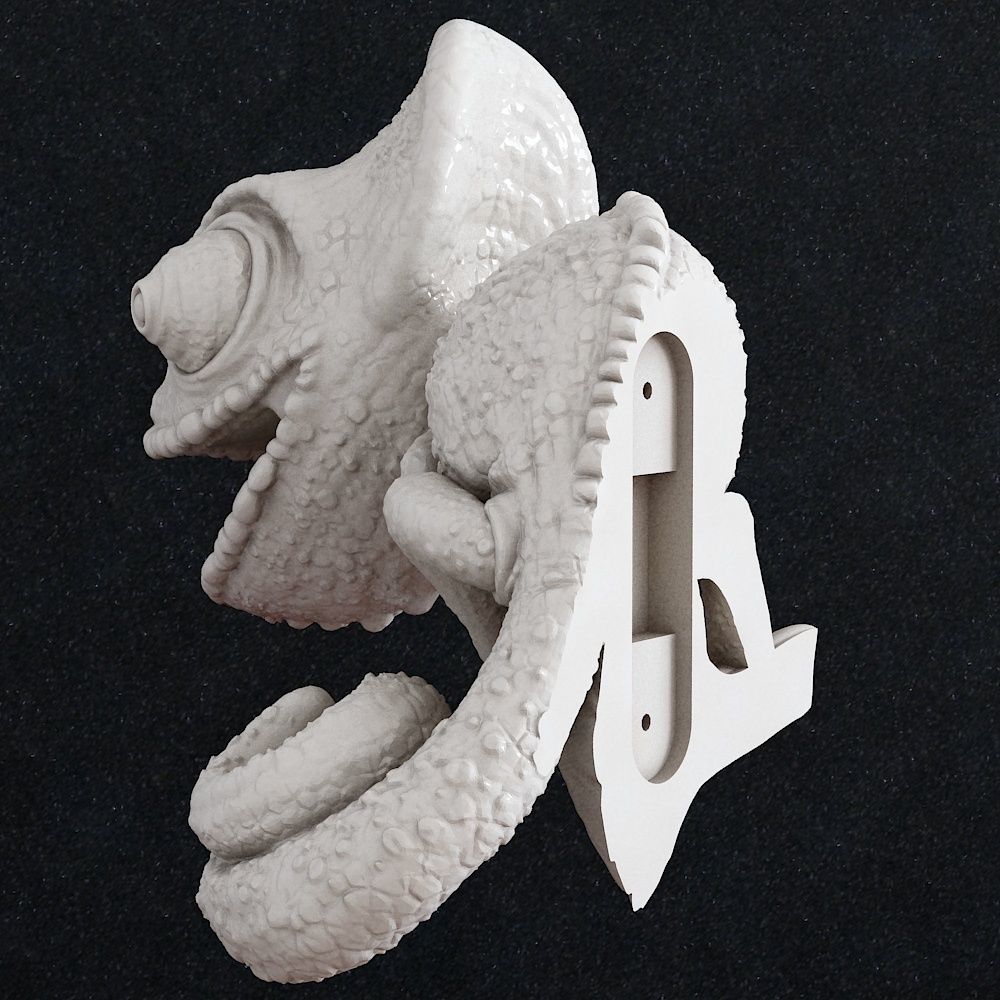 Chameleon butterfly Wall decor 3D print model_3