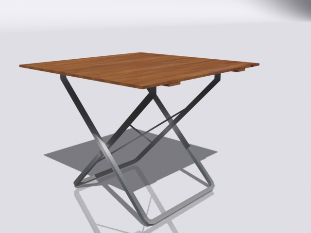 Table folding 3D model_1