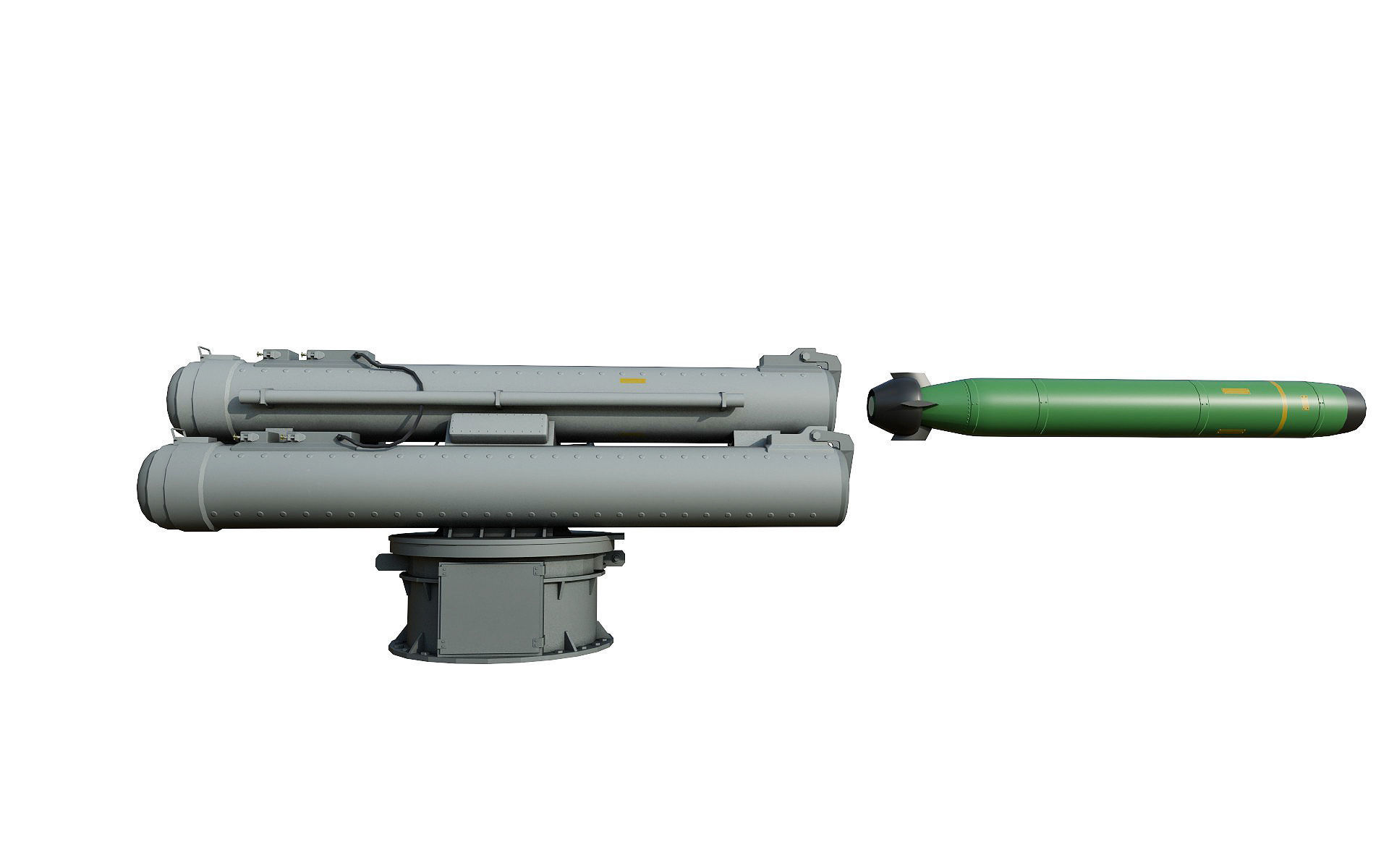 B515 3  ILAS 3 Torpedo Tubes 3D model_2