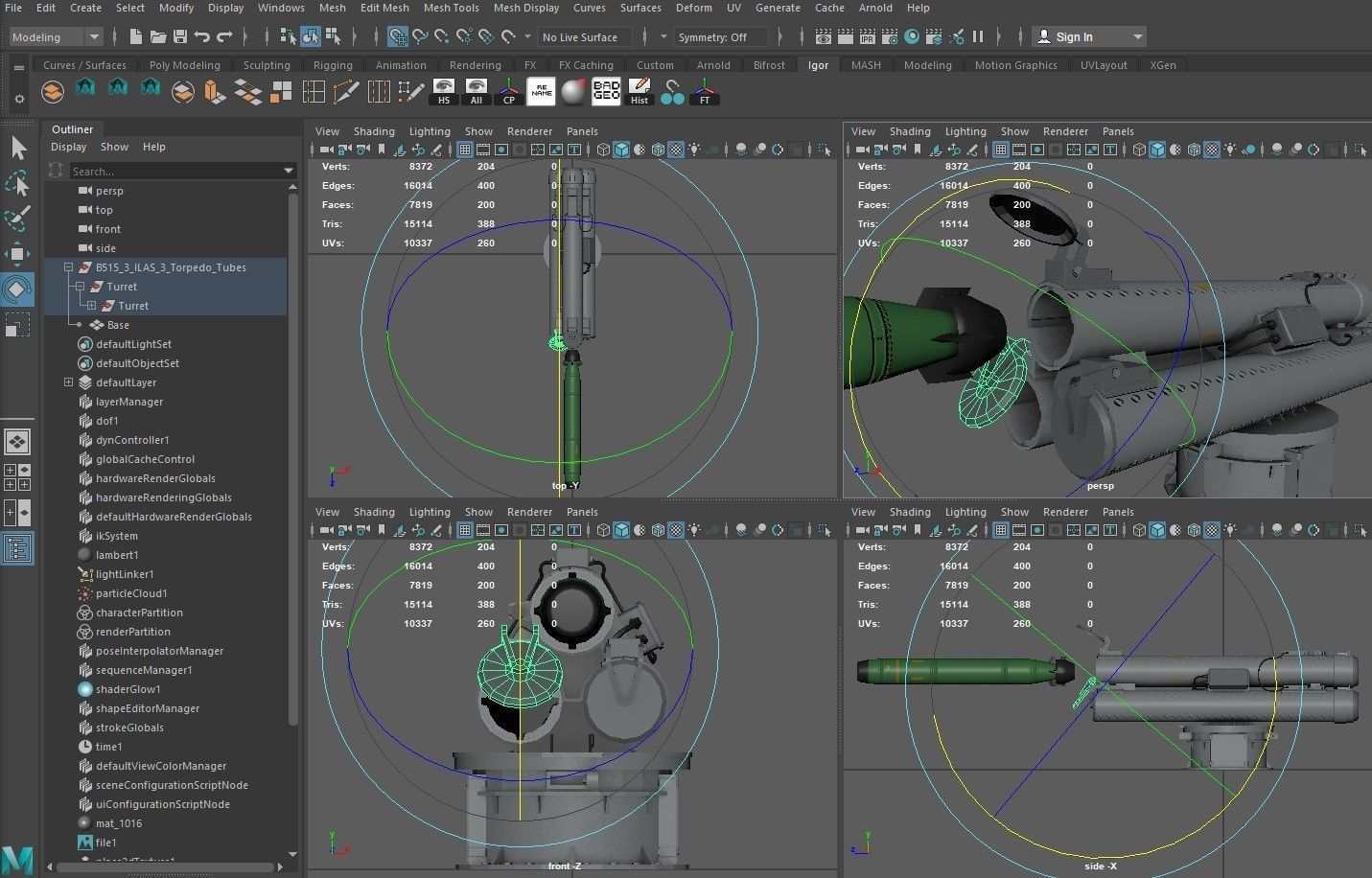 B515 3  ILAS 3 Torpedo Tubes 3D model_14