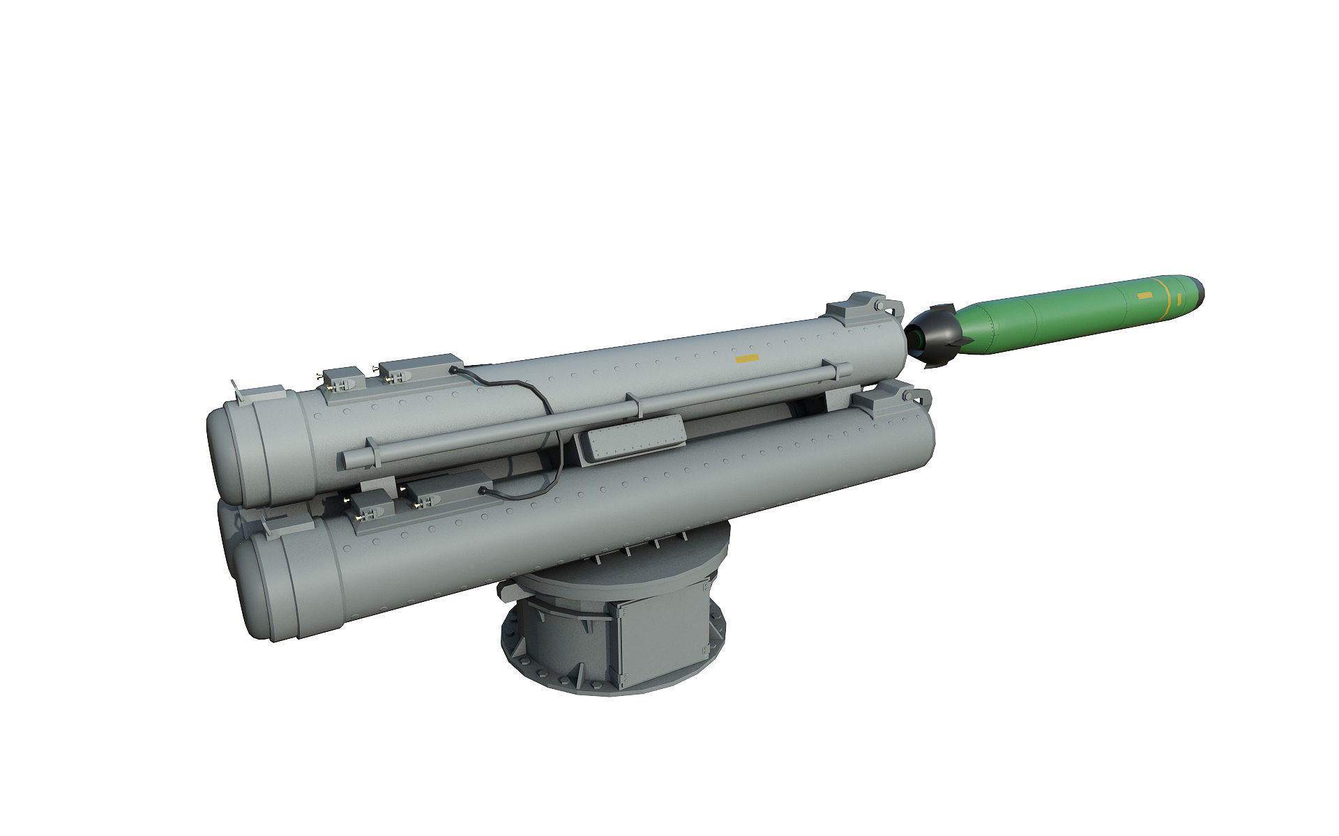 B515 3  ILAS 3 Torpedo Tubes 3D model_1