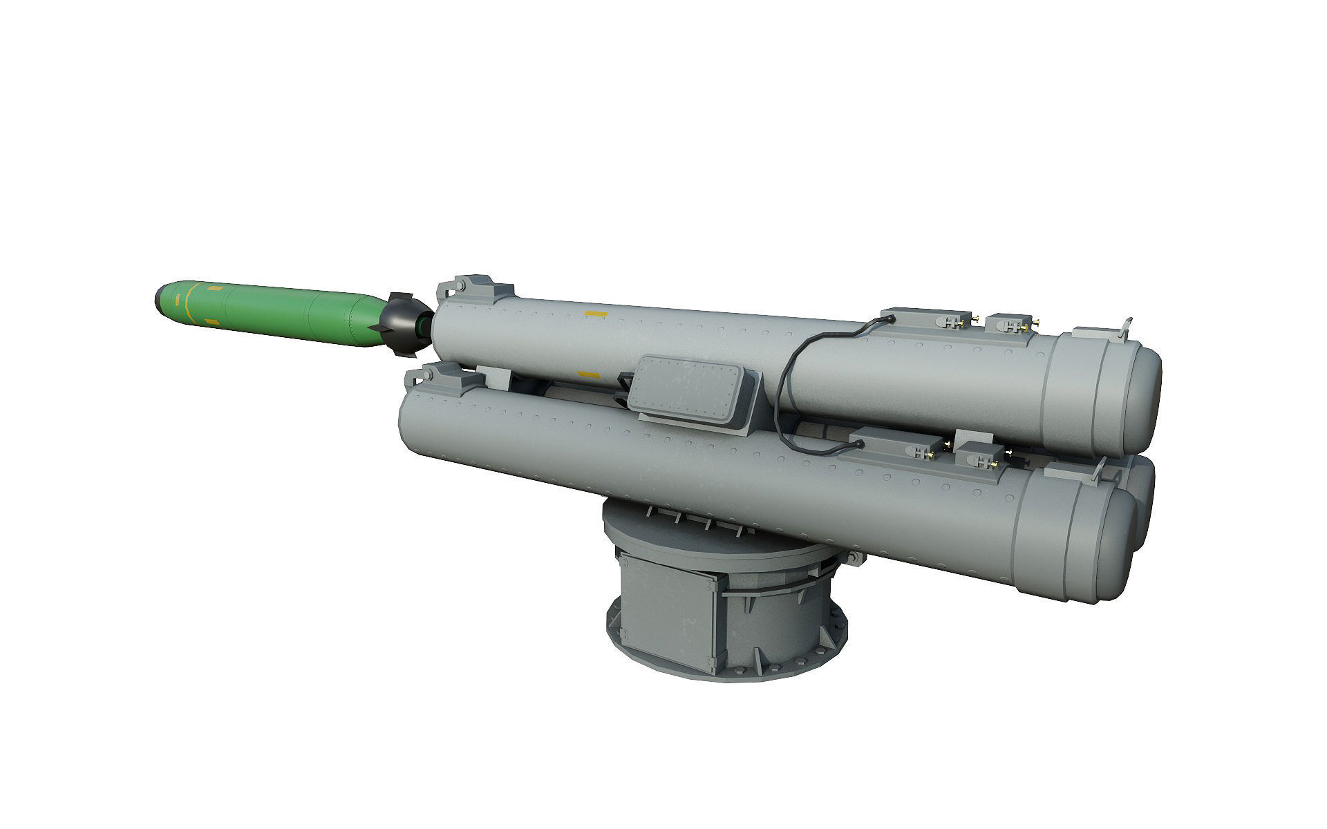 B515 3  ILAS 3 Torpedo Tubes 3D model_3