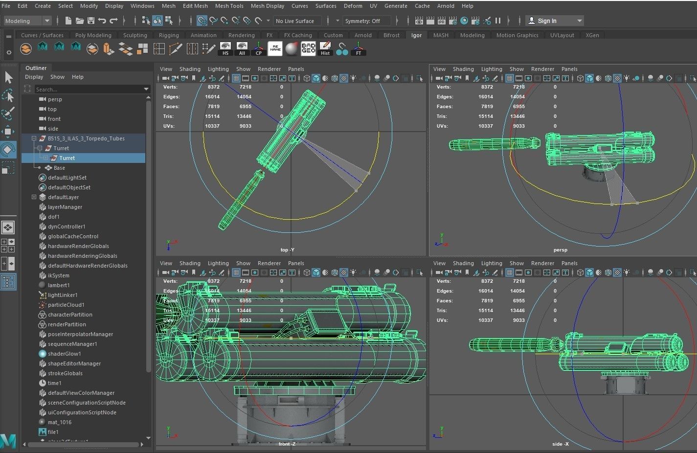 B515 3  ILAS 3 Torpedo Tubes 3D model_13