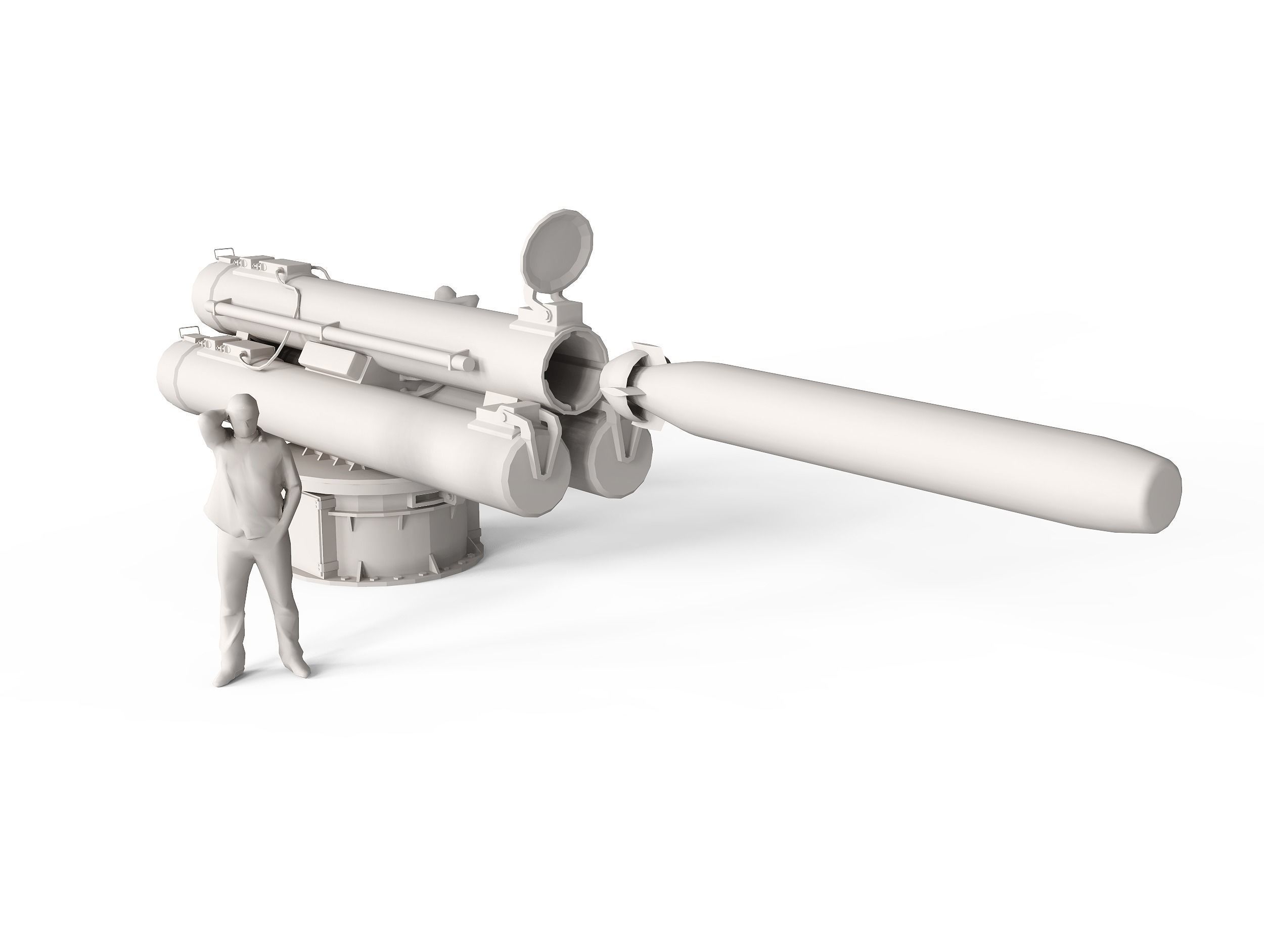 B515 3  ILAS 3 Torpedo Tubes 3D model_4