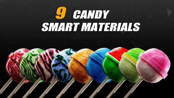36 Food And Candy Smart Materials  3D model 4