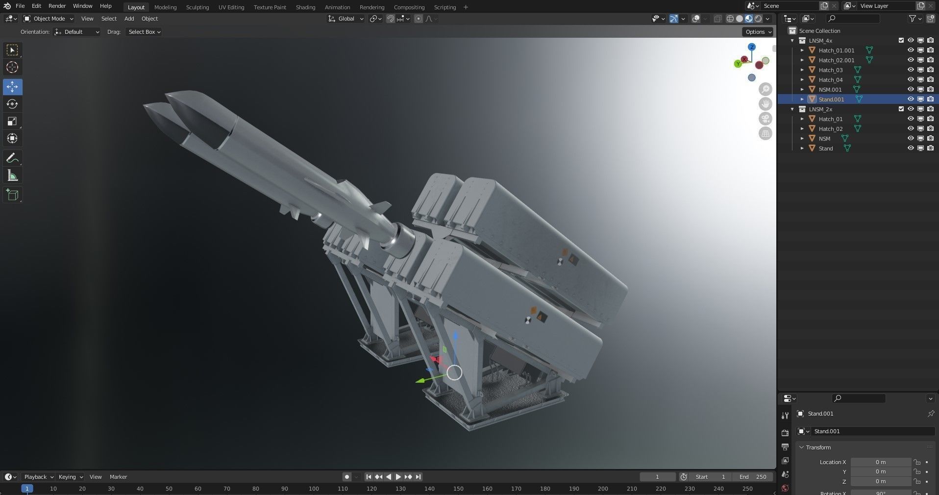 Naval Strike Missile 3D model_8